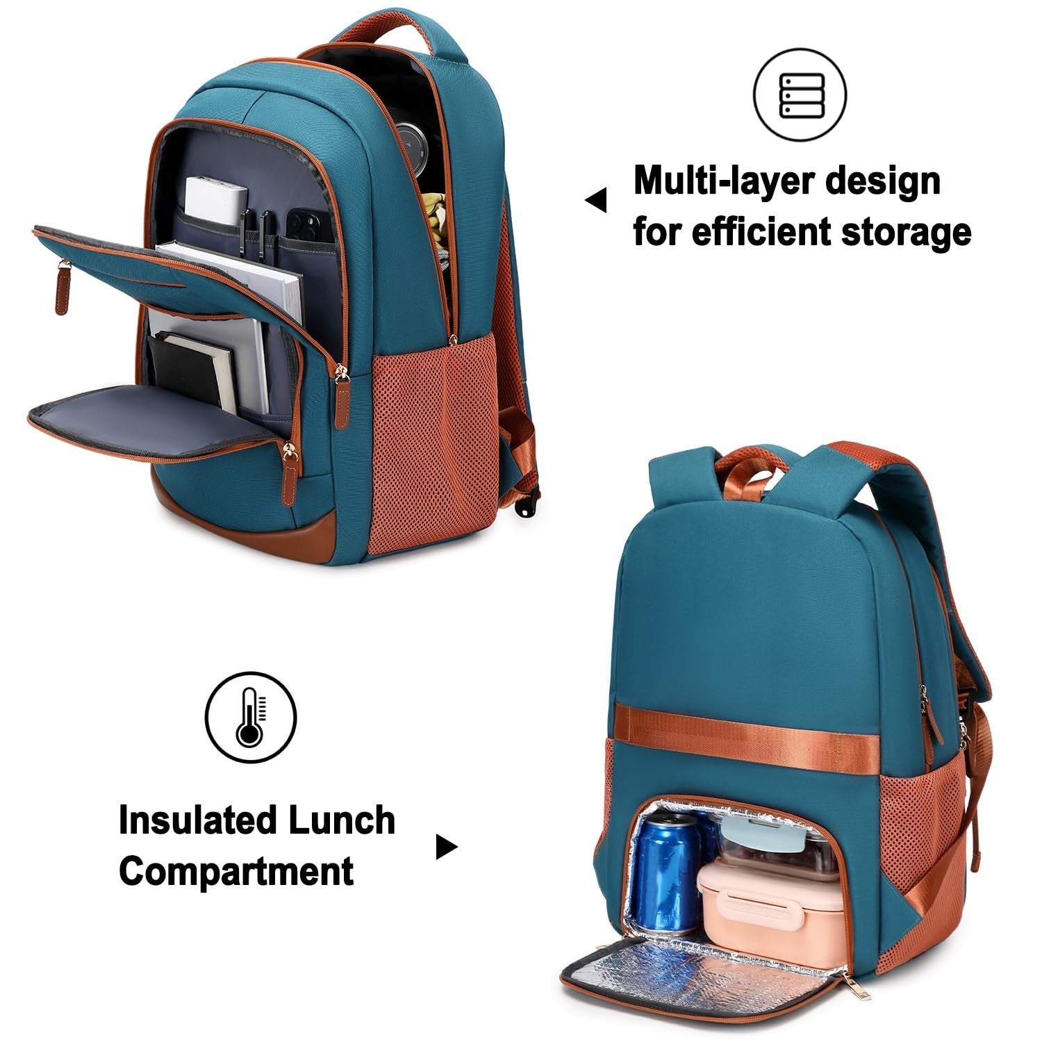 40L Travel Backpack for Men & Women, TSA Approved Carry-On, Fits 17" Laptop, Dar4
