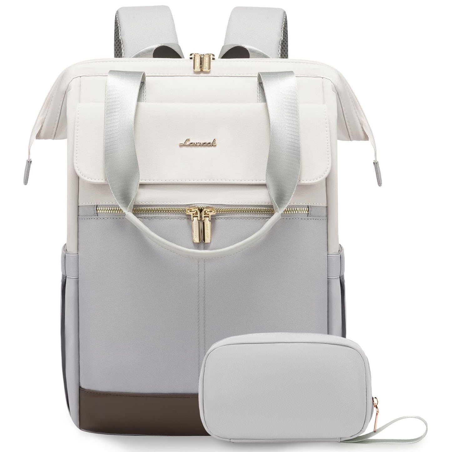 Large Capacity 17.3" Laptop Backpack for Women, Waterproof Travel Bag with USB P0