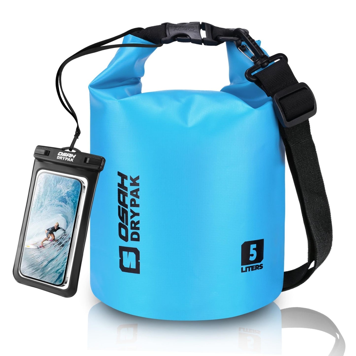 Waterproof Dry Bag 5L/10L/20L/30L/40L - Lightweight Roll Top Backpack for Travel1