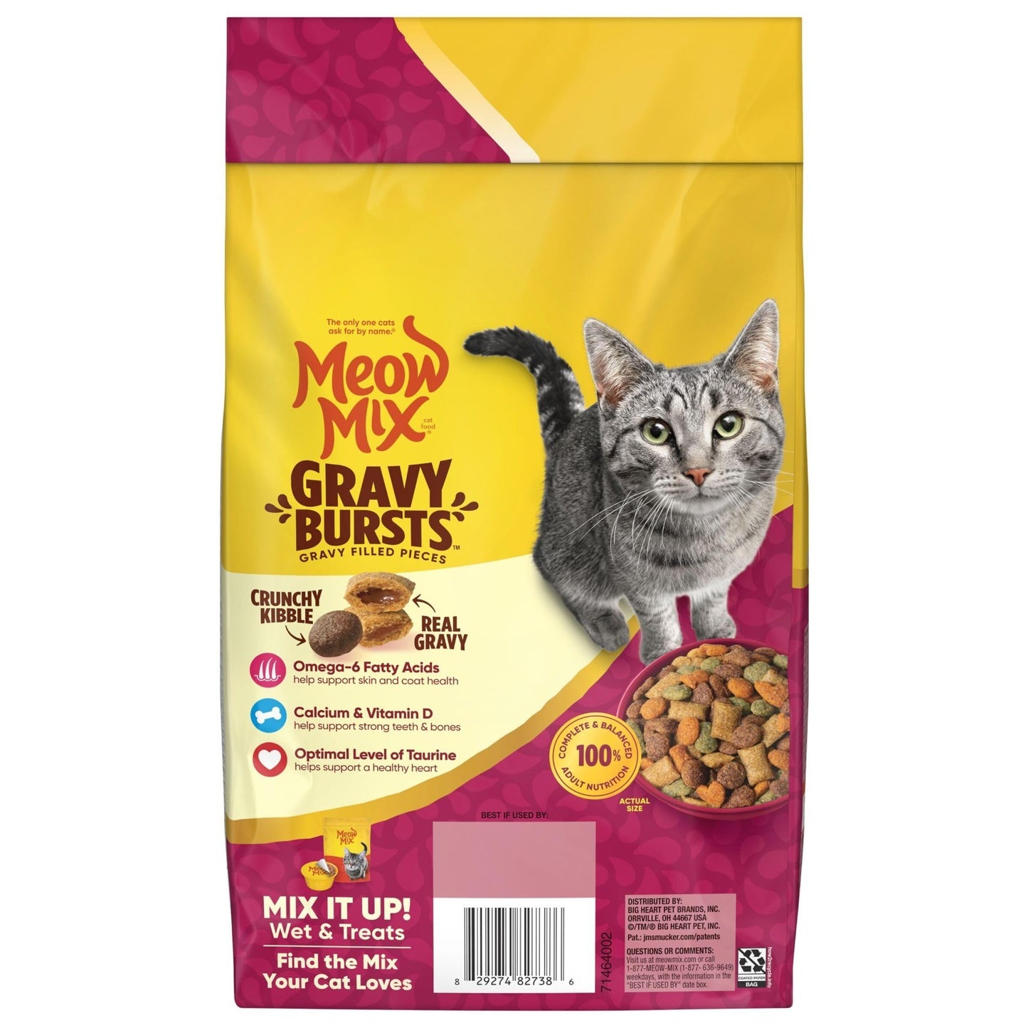 Savory Gravy Bursts Dry Cat Food, 3 lb Bag   Flavorful & Nutritious for Cats8