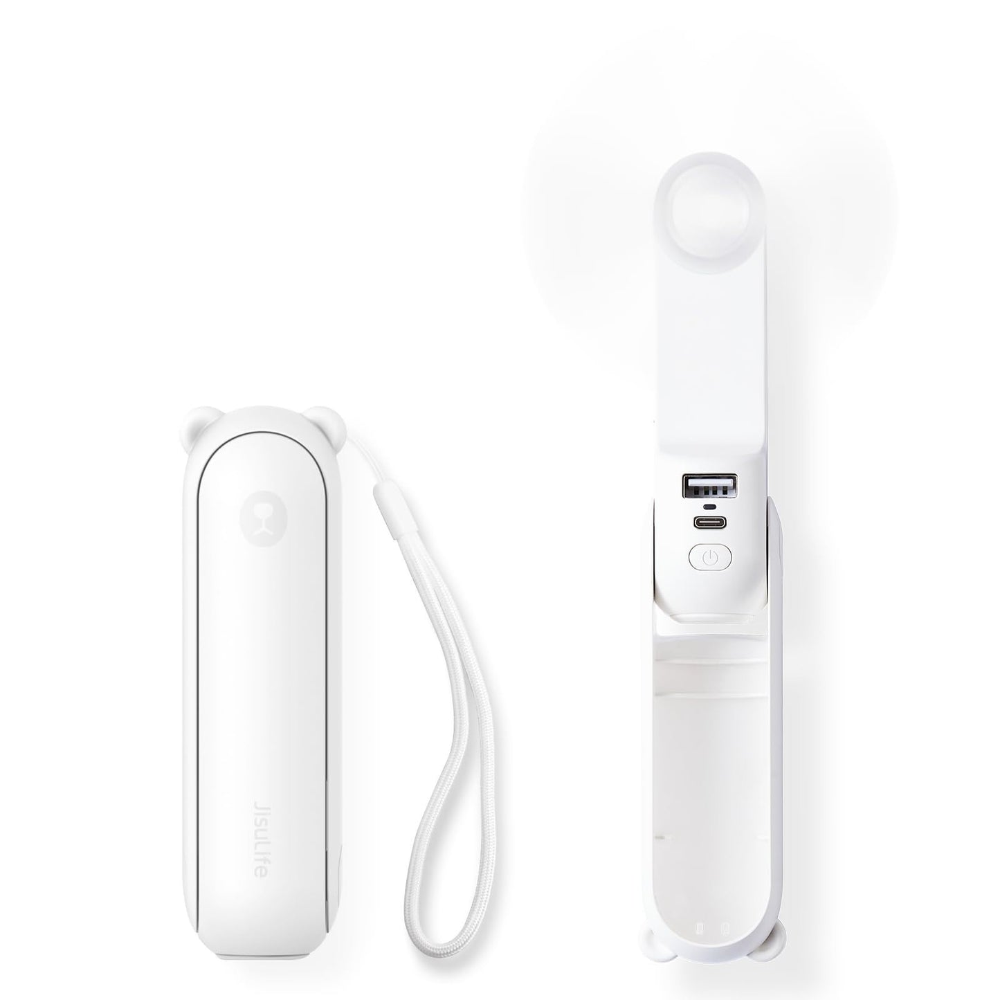 3 in 1 Portable Fan with Power Bank & Flashlight   19H Max Cooling, USB Recharge1
