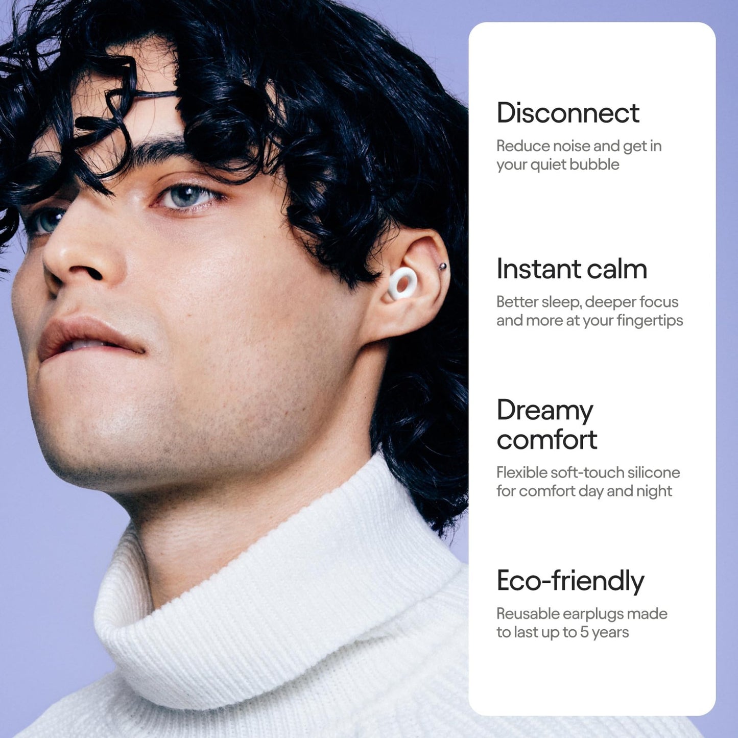 Ultra Comfy Reusable Ear Plugs for Sleep | 24dB Noise Reduction | Custom Fit, Wa2