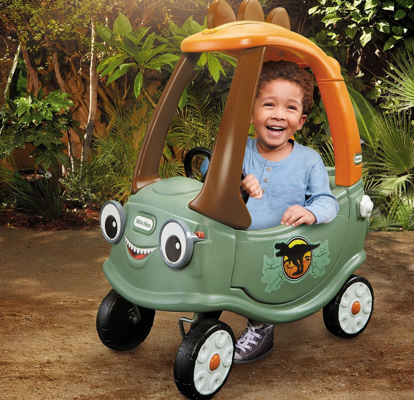 T-Rex Cozy Coupe Ride-On Toy for Kids – Fun Outdoor Vehicle, Ages 1-58