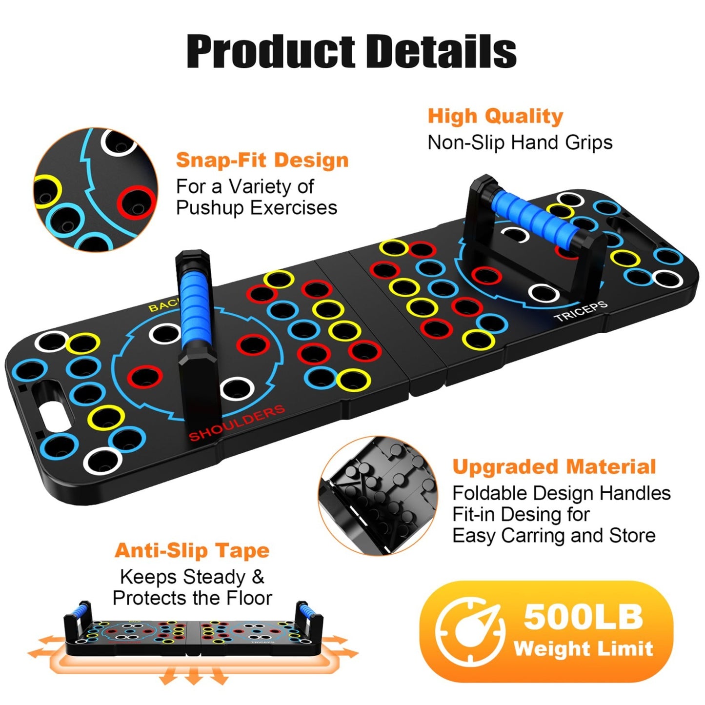 15 in 1 Multi Functional Push Up Board   Home Workout Equipment for Chest & Musc3