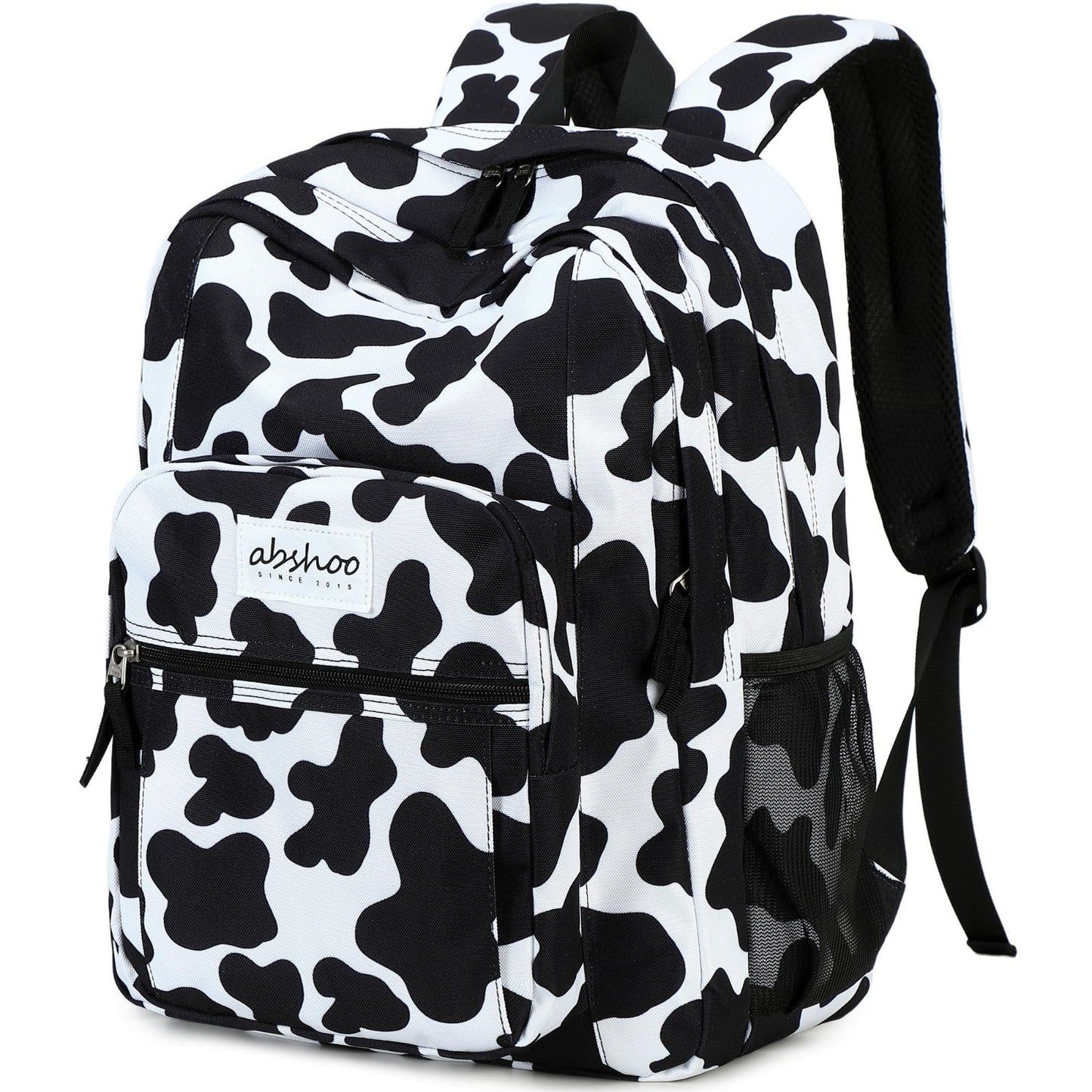 Cow Print Women's School Backpack   Water Resistant Bookbag for College & Teens1