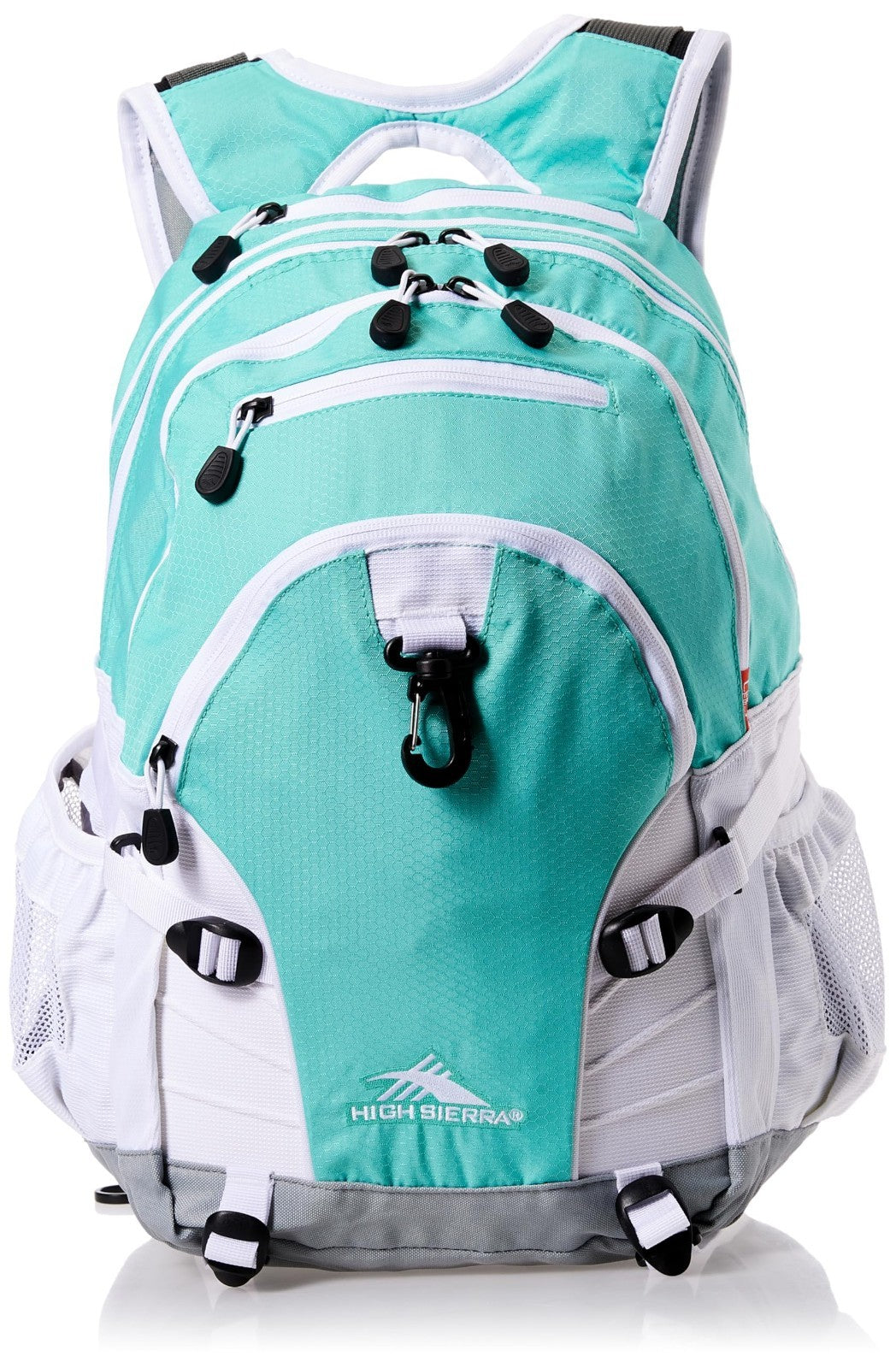 Versatile Travel & Work Backpack with Tablet Sleeve   Aquamarine/White/Ash4