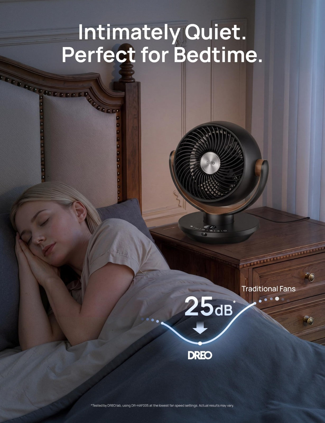 11" Desk Fan with Remote   4 Speed Oscillating Air Circulator, Quiet 25dB, 120°4