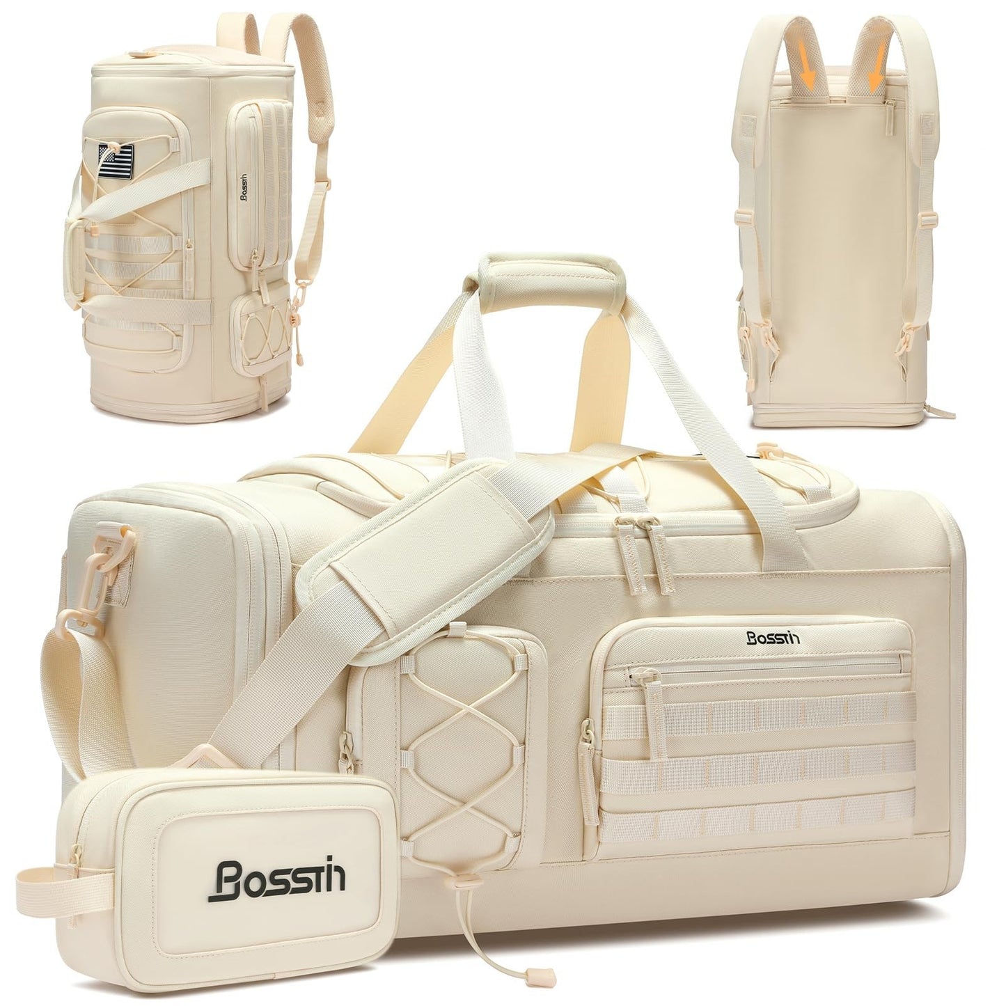 Expandable 45L 50L Gym Bag for Men & Women, Durable Sports Duffle, Travel Tote1