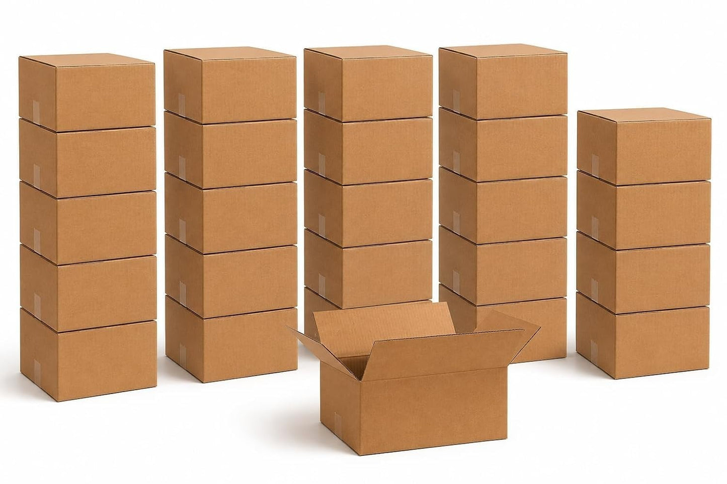 Small Corrugated Moving Boxes 15"x10"x6" (25 Pack)   Heavy Duty Shipping & Stora4