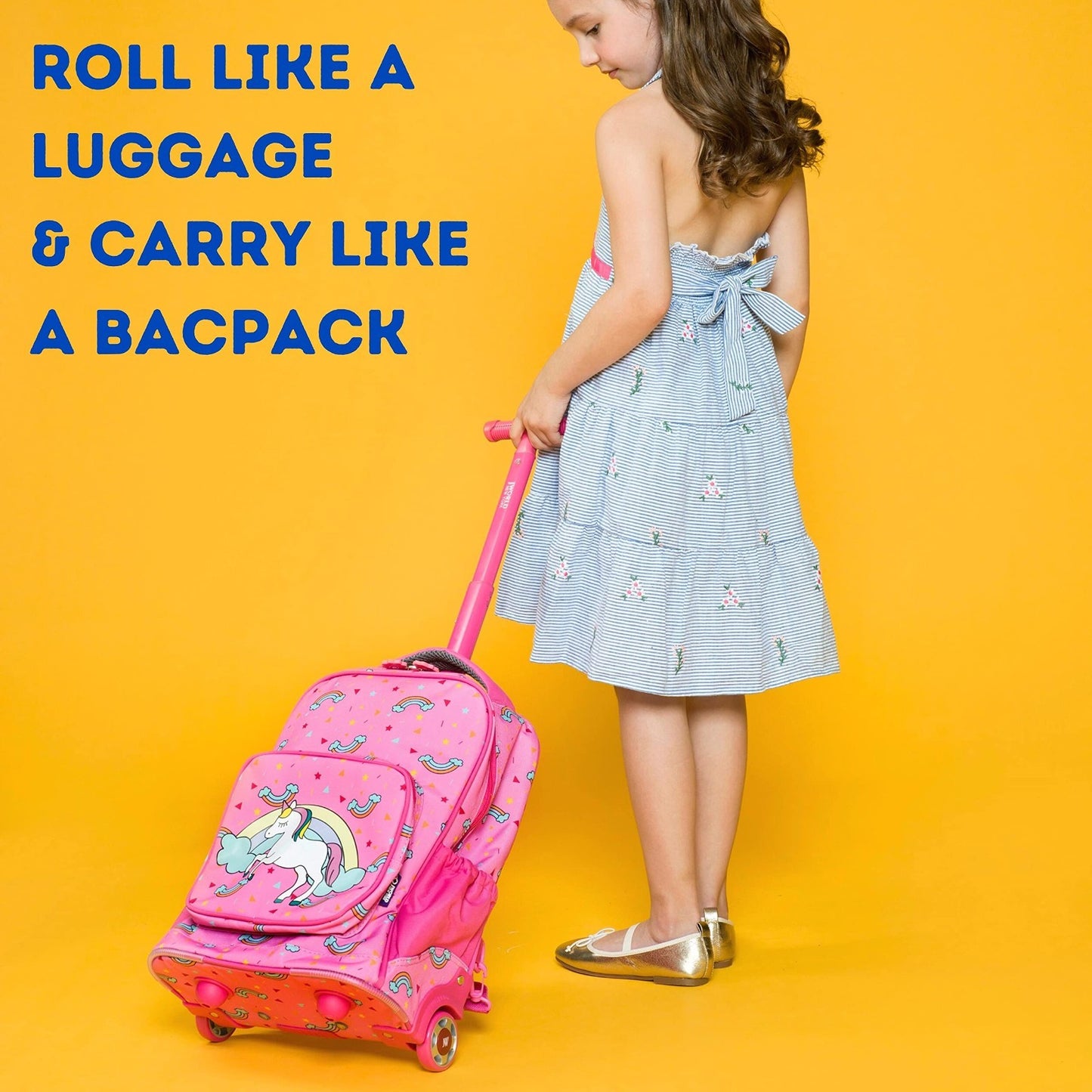 Sparkle Rolling Backpack for Kids   Lightweight, Durable, School Travel Bag2