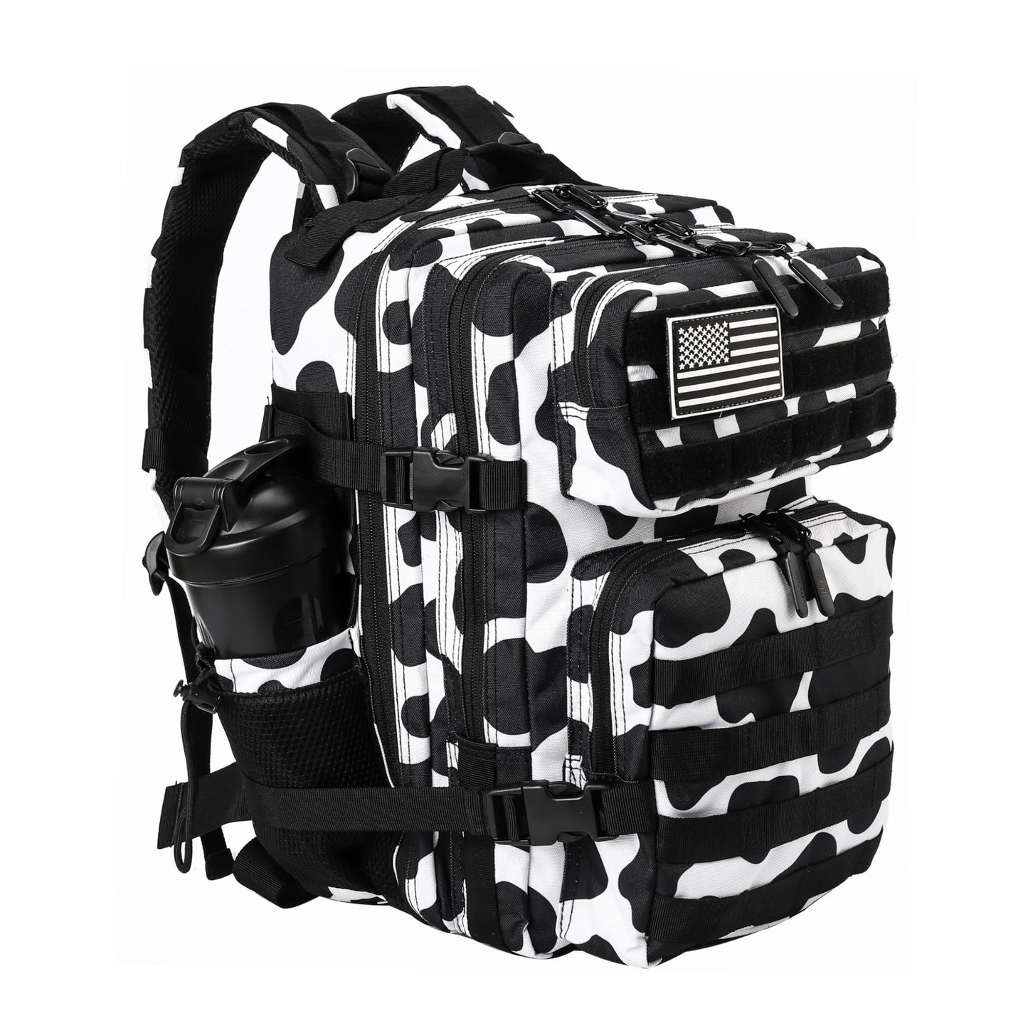 Tactical Military Backpack 25L/35L   Army Assault Rucksack with Bottle Holder, U1