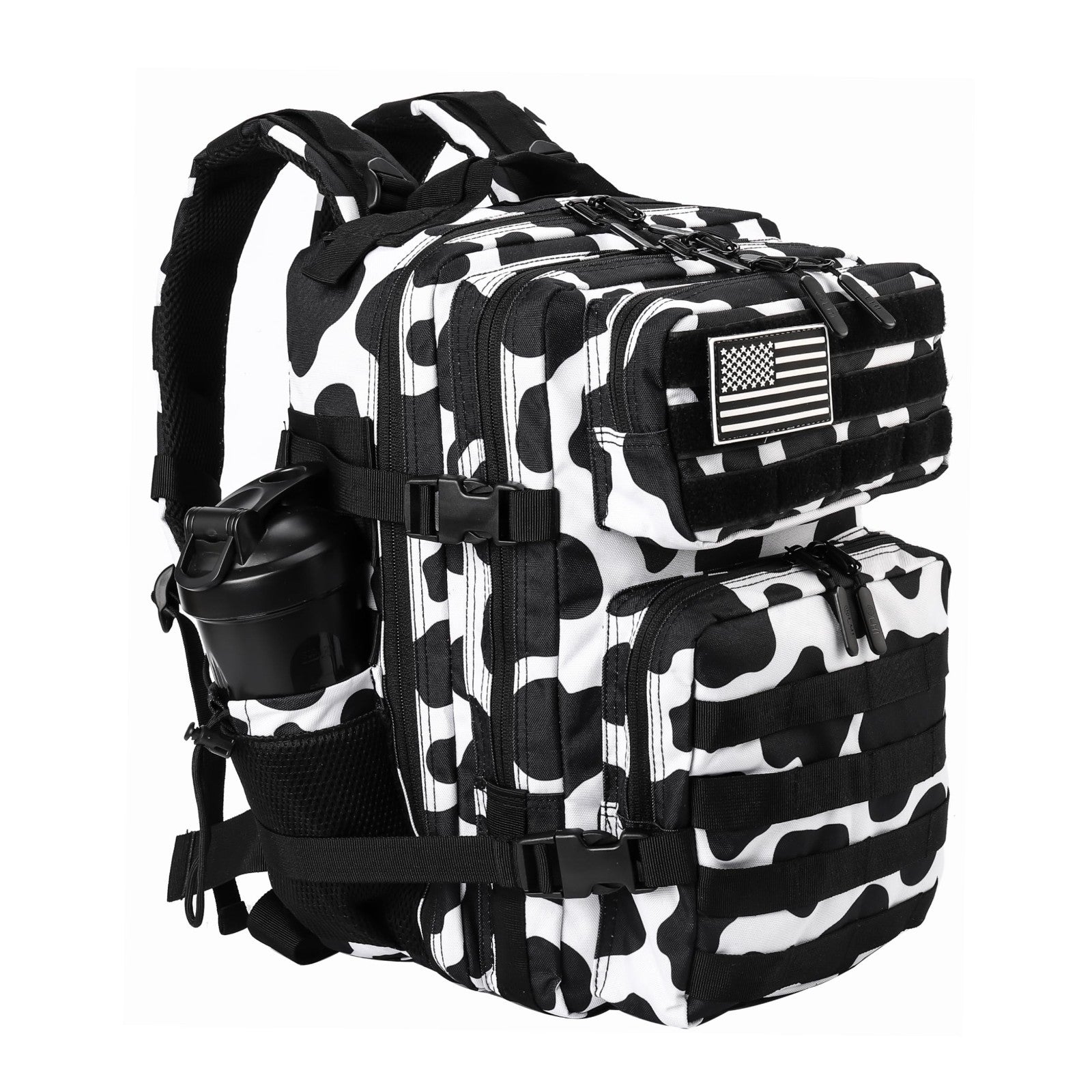 Tactical Military Backpack 25L/35L   Army Assault Rucksack with Bottle Holder, U1