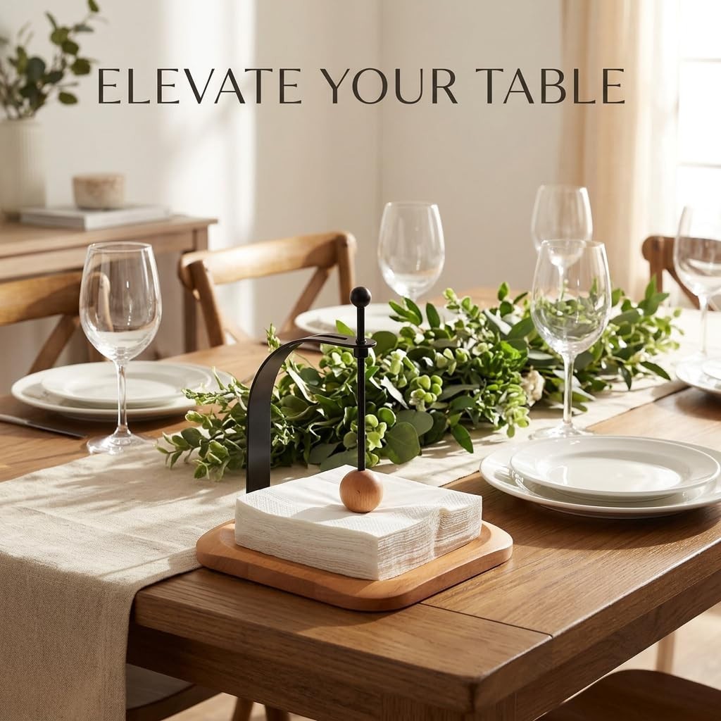 Here’s an optimized eBay title for the product:"Wooden Napkin Holder for Table3