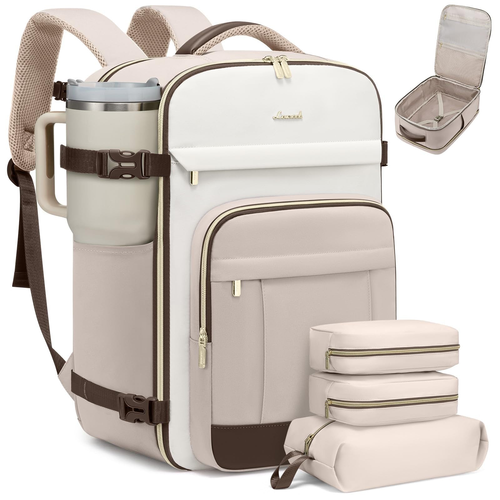 40L Travel Backpack for Men & Women - 17.3 Inch Carry-On, Durable with 3 Packing1