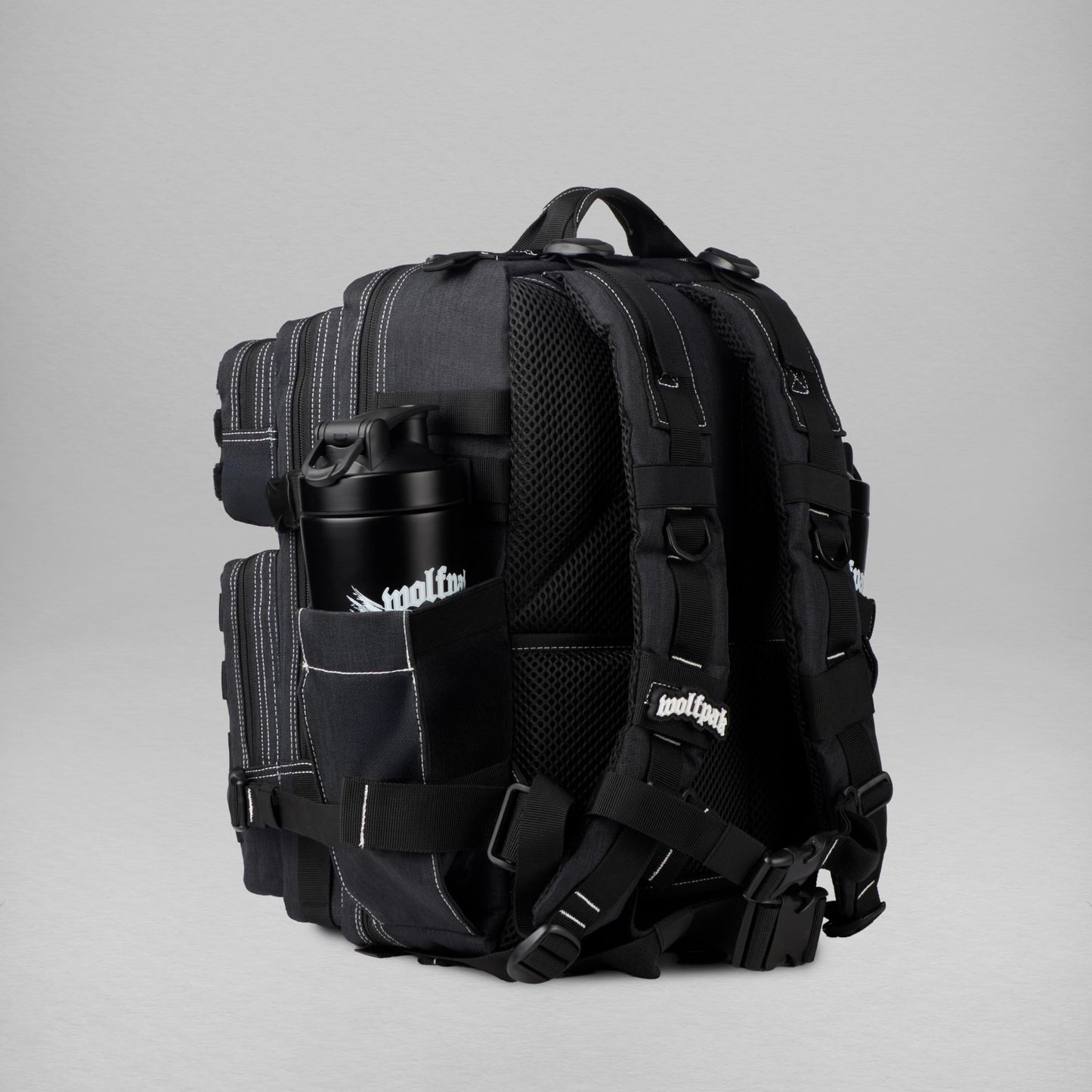 Durable 35L Waterproof Gym Backpack   MOLLE Webbing, Laptop Pocket, 1000D Oxford6