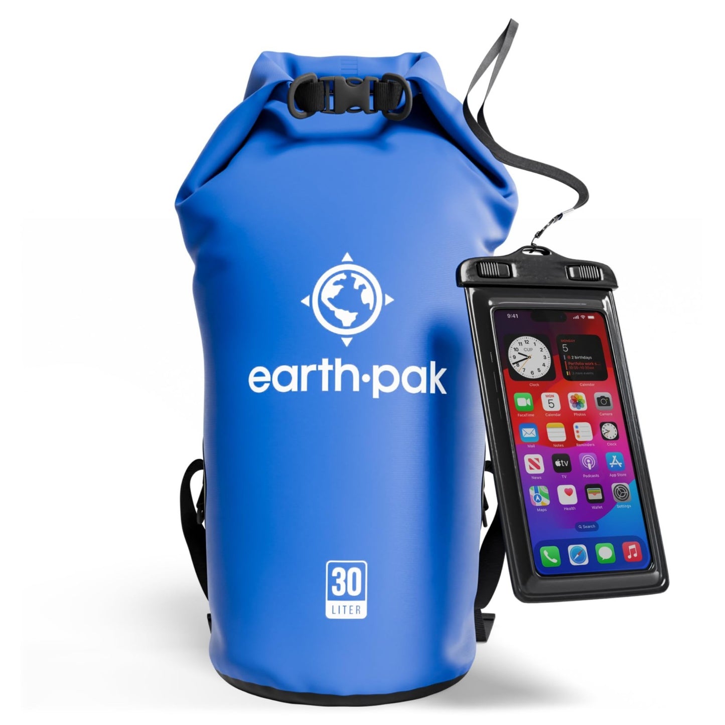 Waterproof Dry Bag Backpack   Roll Top Sack for Kayaking & Gear Storage, Phone C1