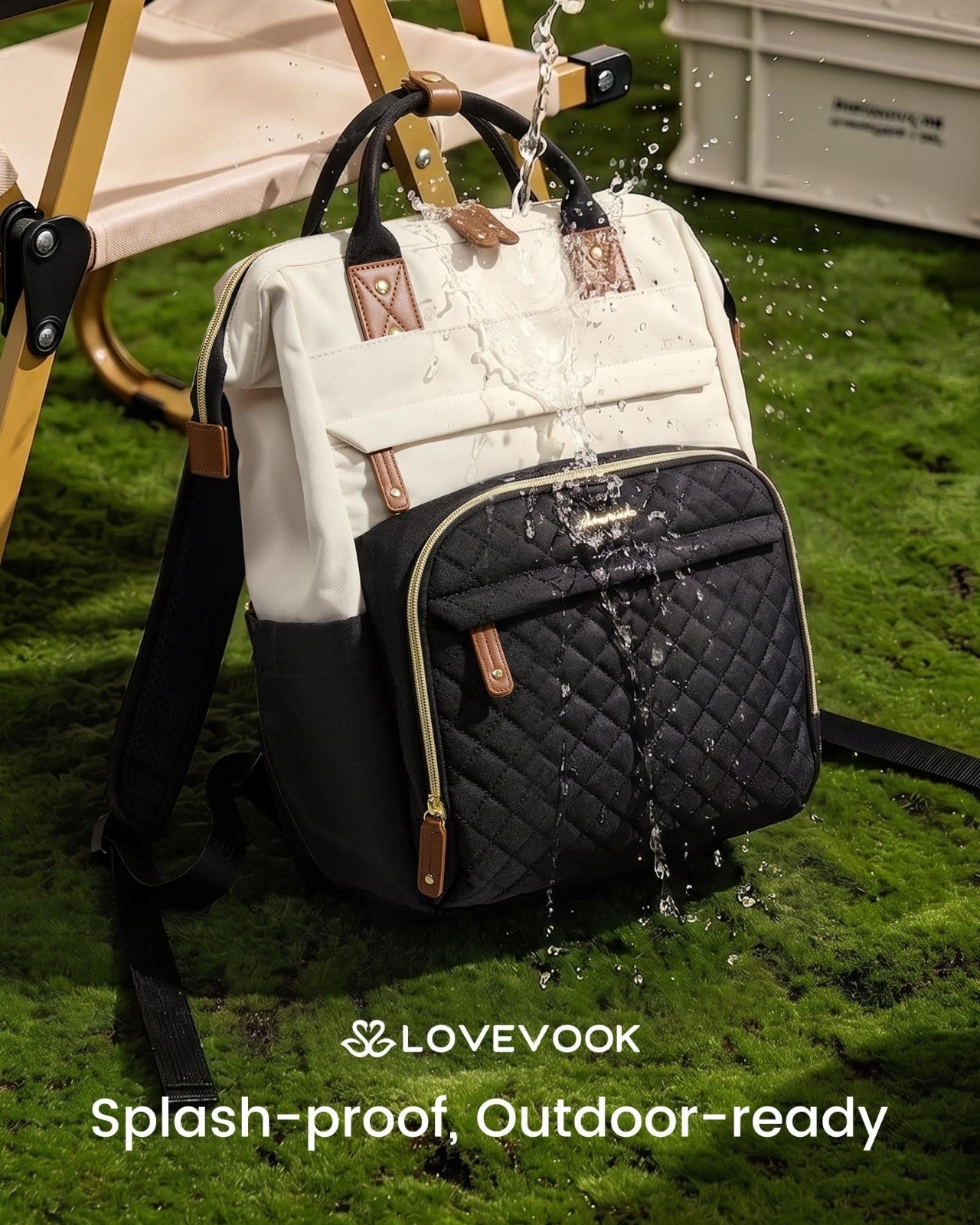 Quilted Laptop Backpack for Women   Stylish Work, Teacher & Nurse Purse4