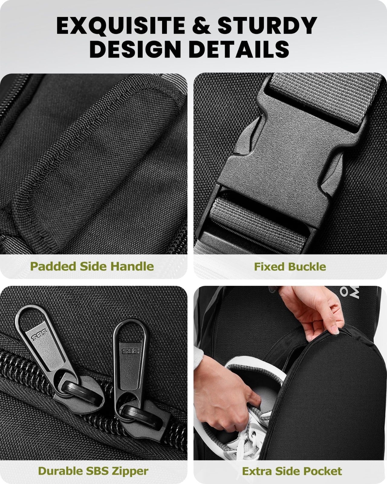 Padded Golf Travel Bag with Reinforced Wheels | Waterproof 900D Oxford Fabric, S5