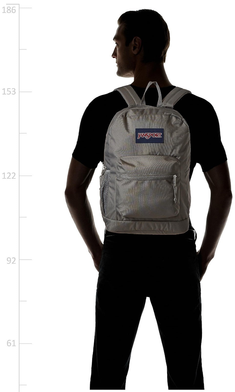 26L Cross Town Plus Backpack, Graphite Grey, Durable, Stylish, School & Travel B2