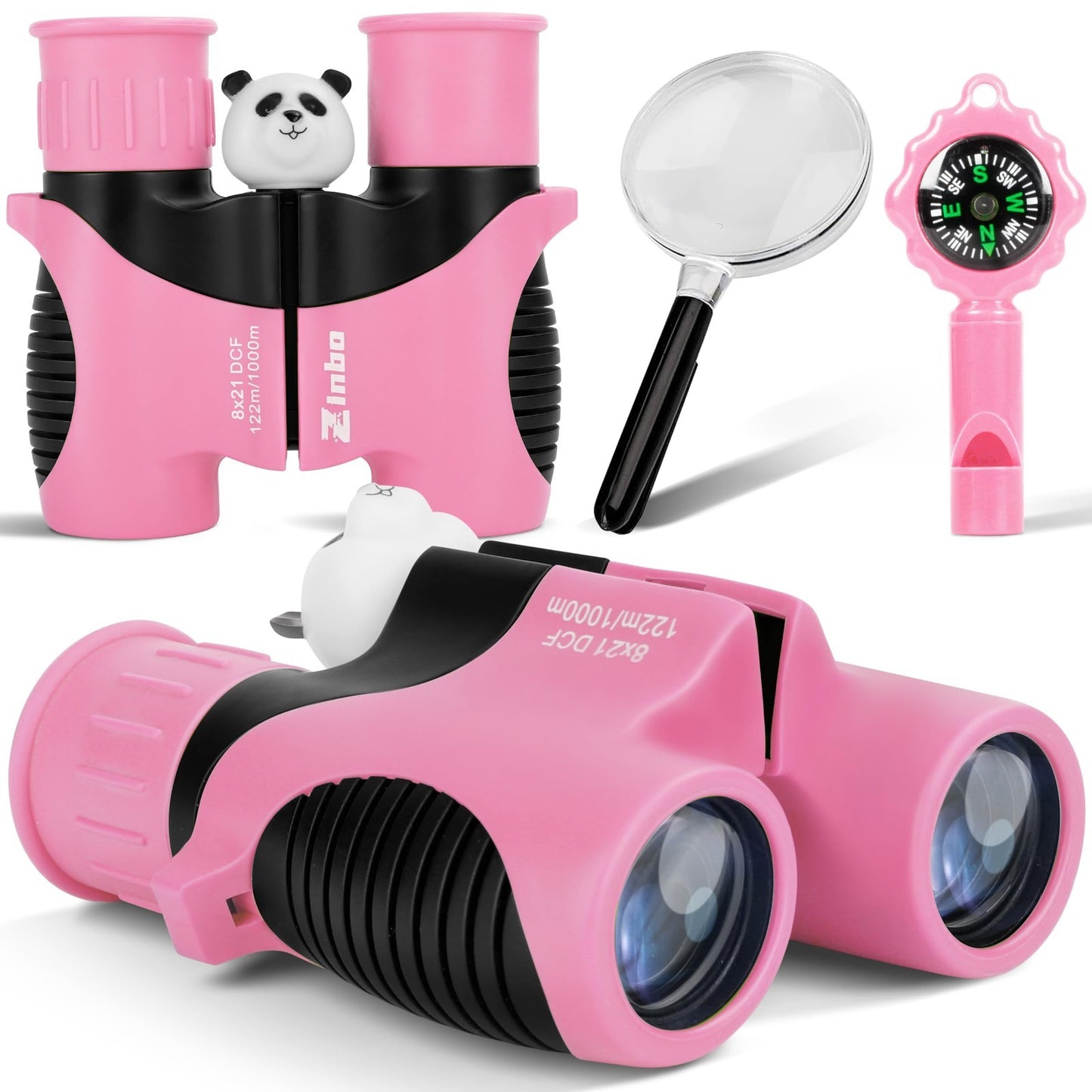 Kids Binoculars for Bird Watching & Hiking, Outdoor Learning Toy with Compass &8