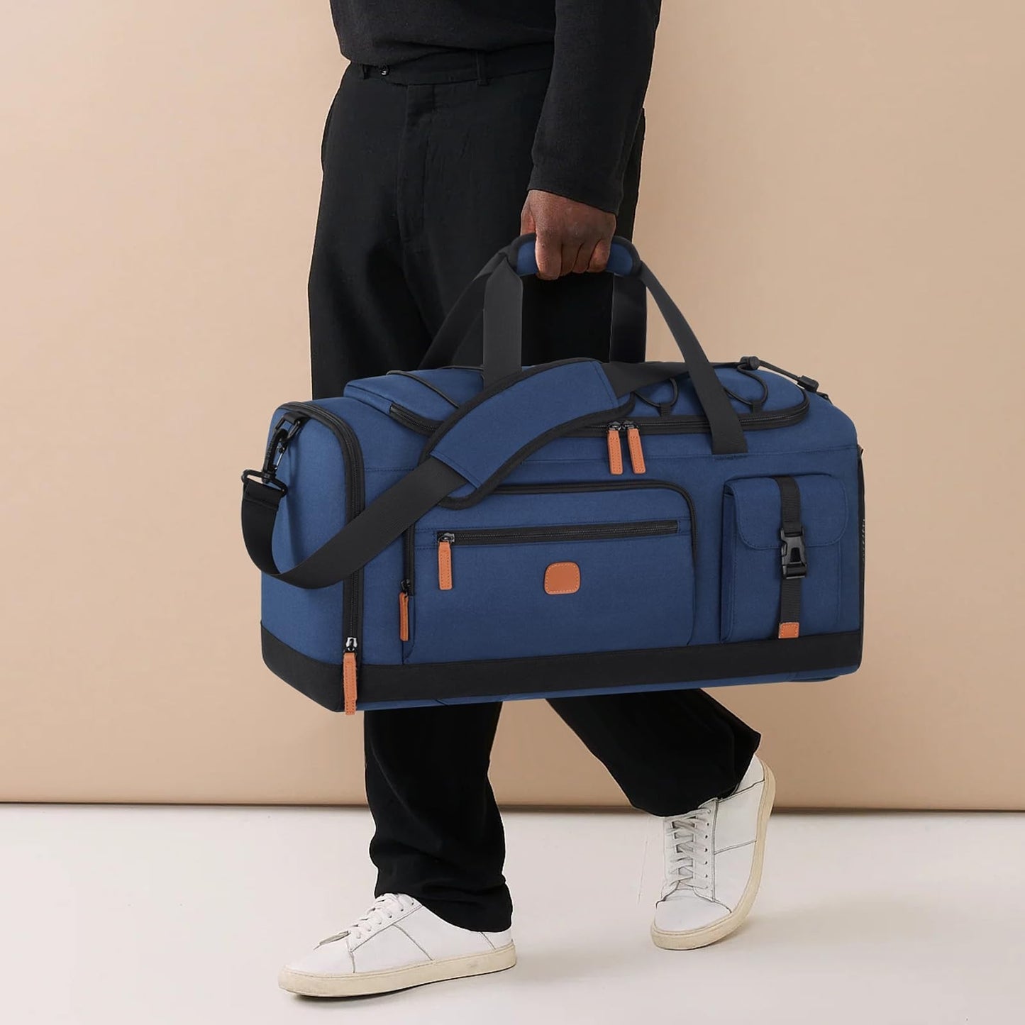 Versatile 3-in-1 Gym Bag with Shoe & Laptop Compartment, Anti-Theft Duffel Backp1