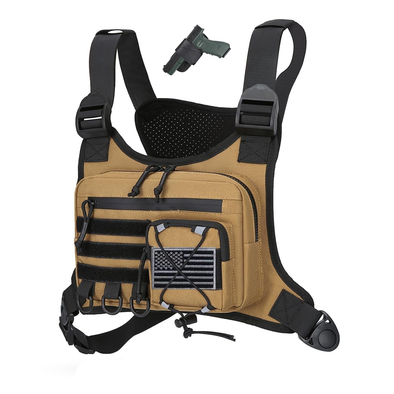Men's Outdoor Chest Bag - Versatile EDC Holster for Running, Hiking, Travel1