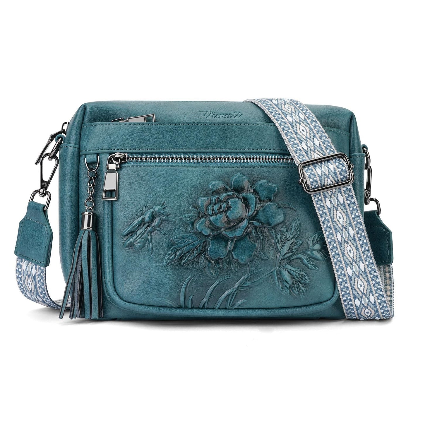 Vegan Leather Crossbody Bags for Women, Stylish Embossed Purse, Fashion Handbag1