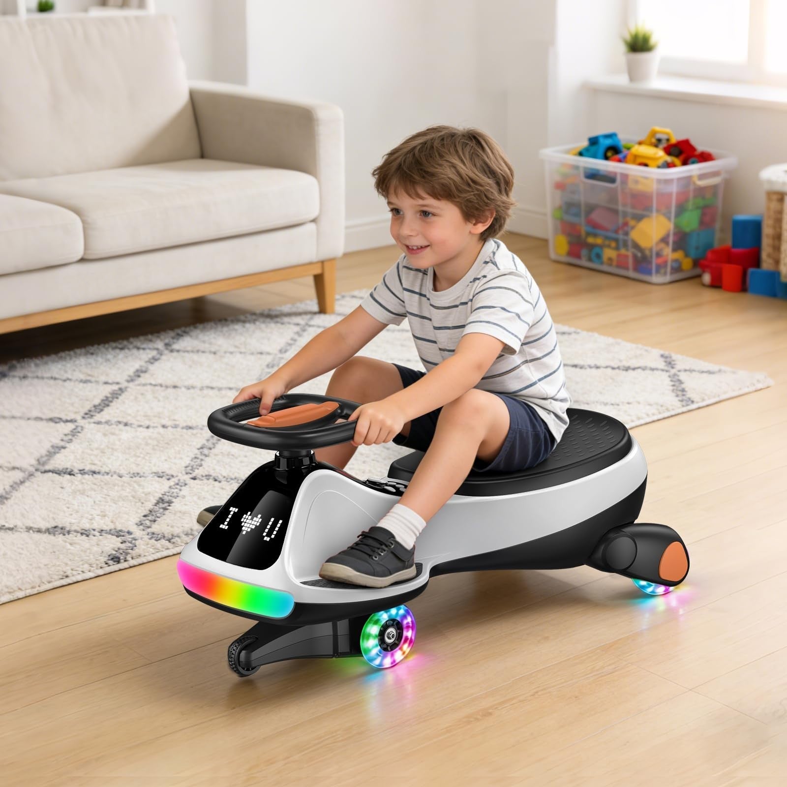 12V Electric Wiggle Car for Kids - Fun Ride-On Toy, Birthday Gift for Ages 3+2