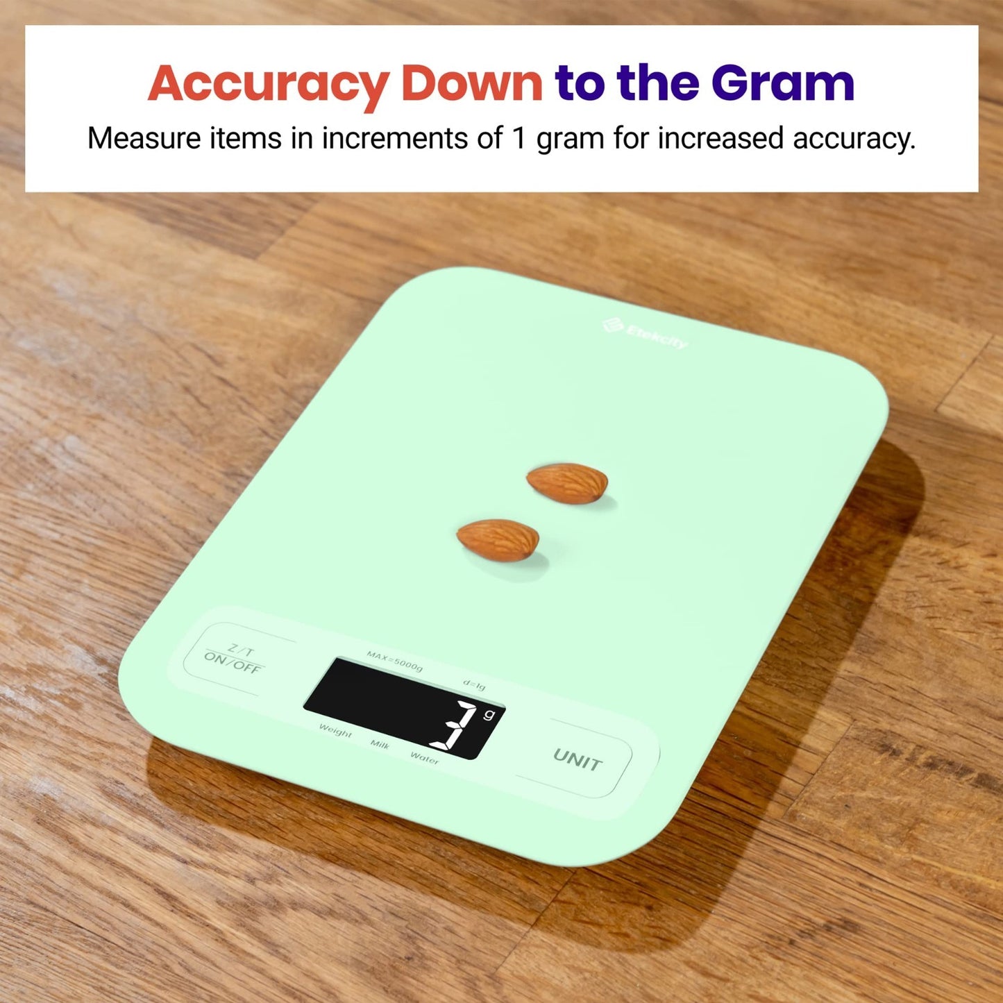 Digital Kitchen Scale   Grams & Ounces, Tare Function, Ideal for Baking, Keto, M2