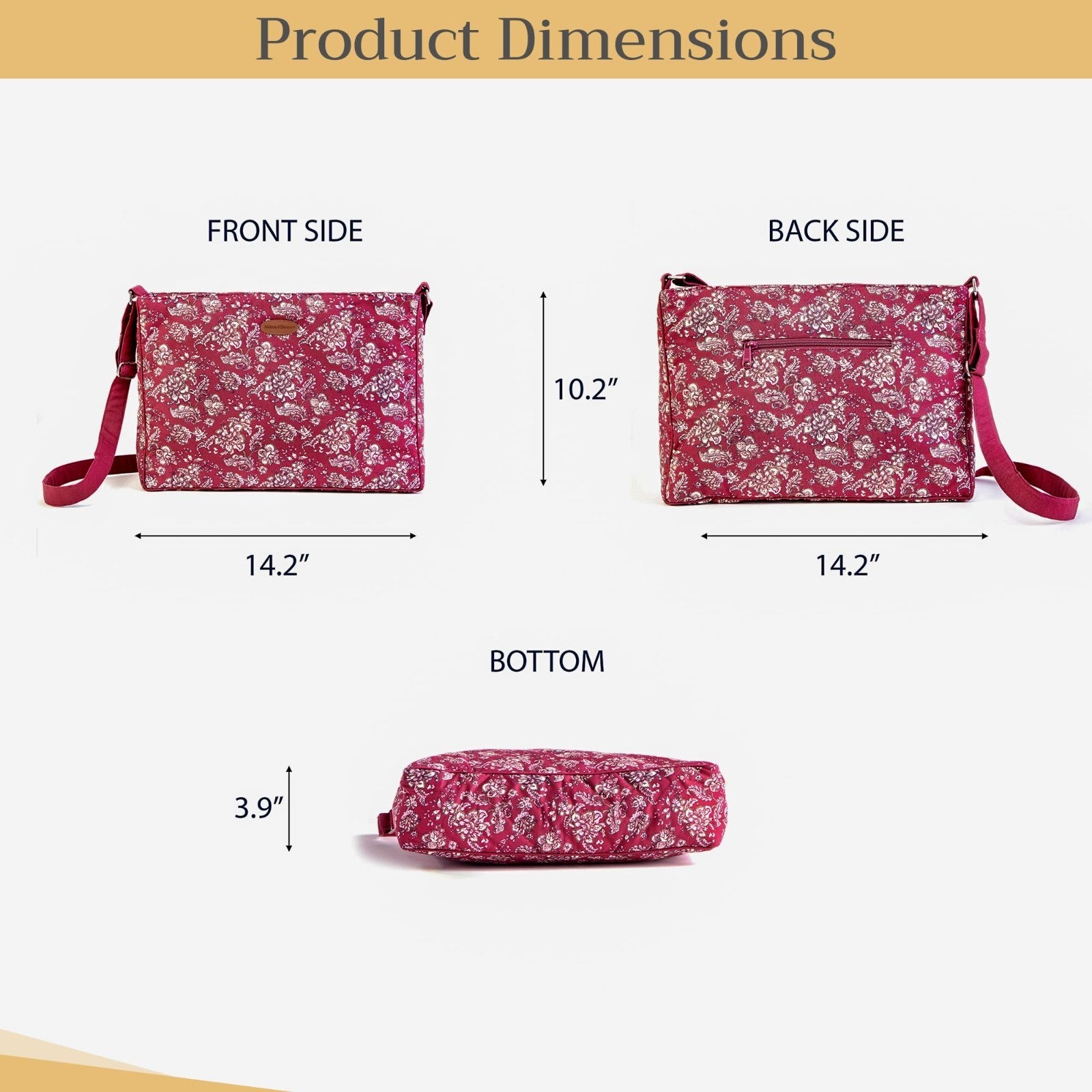 Stylish Cotton Shoulder Bag for Women   Versatile Handbag, Perfect for Everyday4
