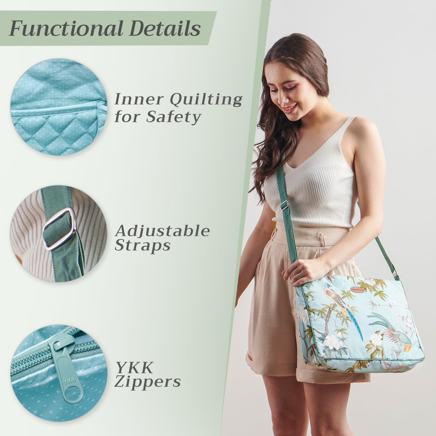 Stylish Cotton Shoulder Bag for Women   Versatile Handbag, Everyday Use, Fashion5