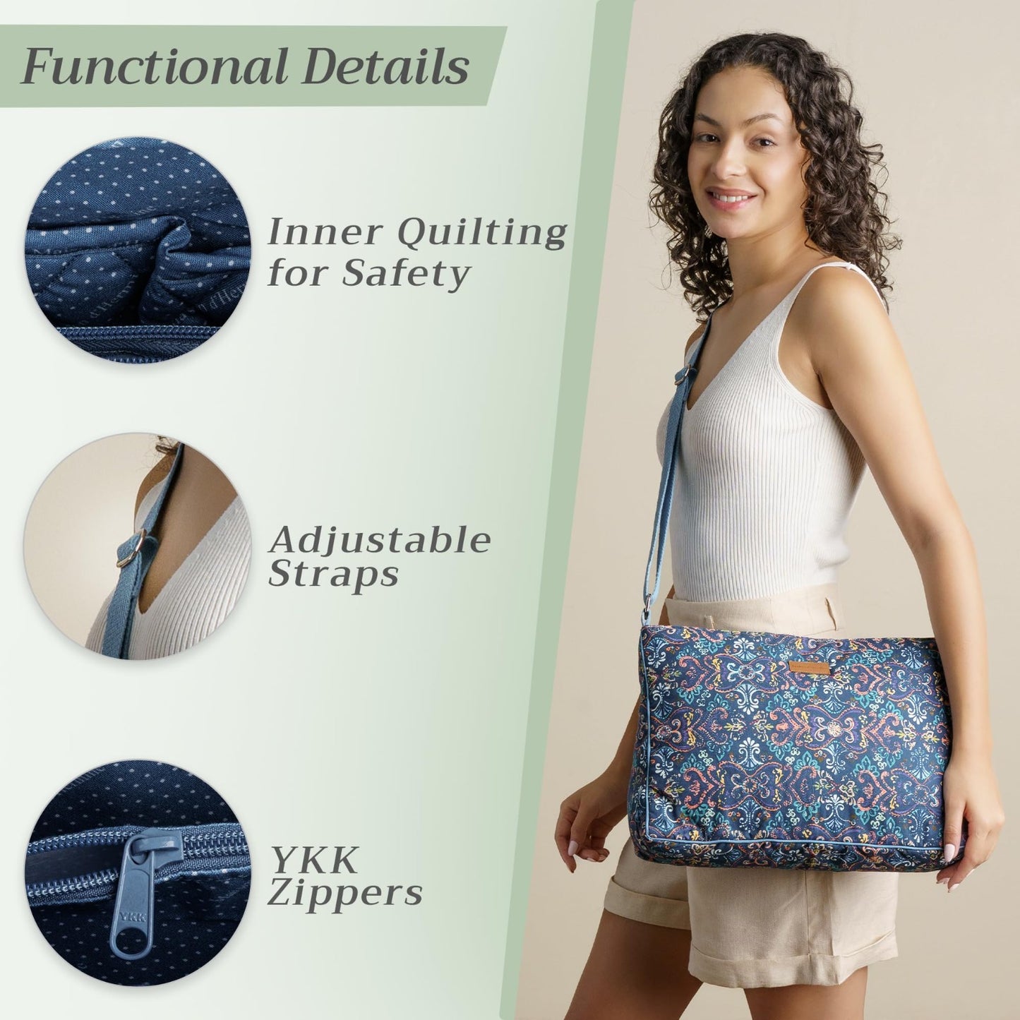 Stylish Cotton Shoulder Bag for Women   Versatile Handbag, Perfect for Everyday3