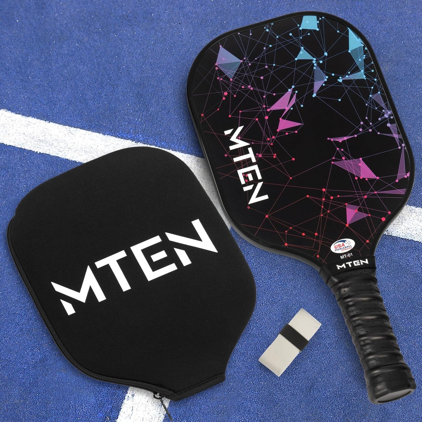 Pickleball Paddle Set of 2/4/1 - USAPA Approved Fiberglass Rackets, Lightweight5