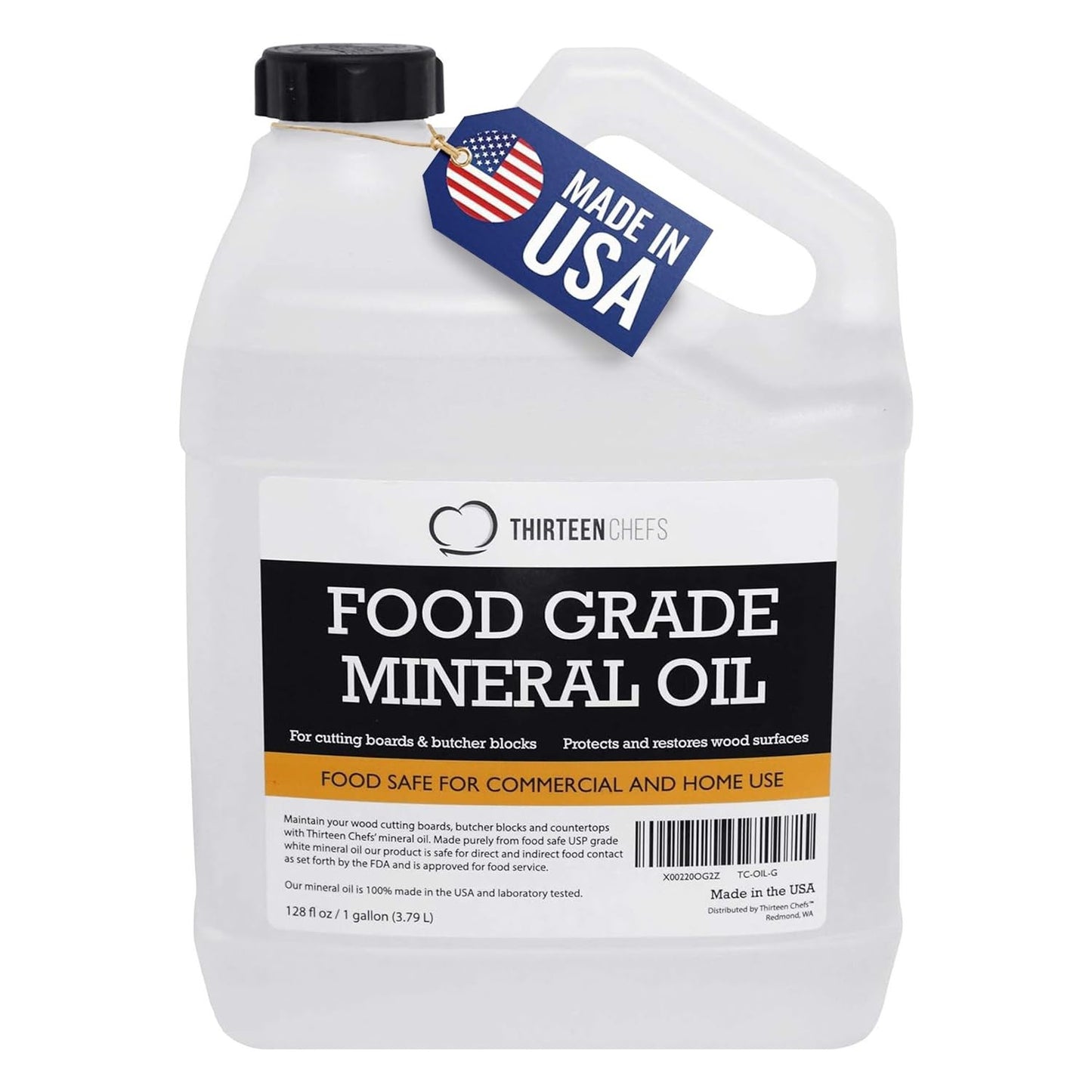 Food Grade Mineral Oil Gallon (128oz)   NSF Certified for Cutting Boards & Utens1