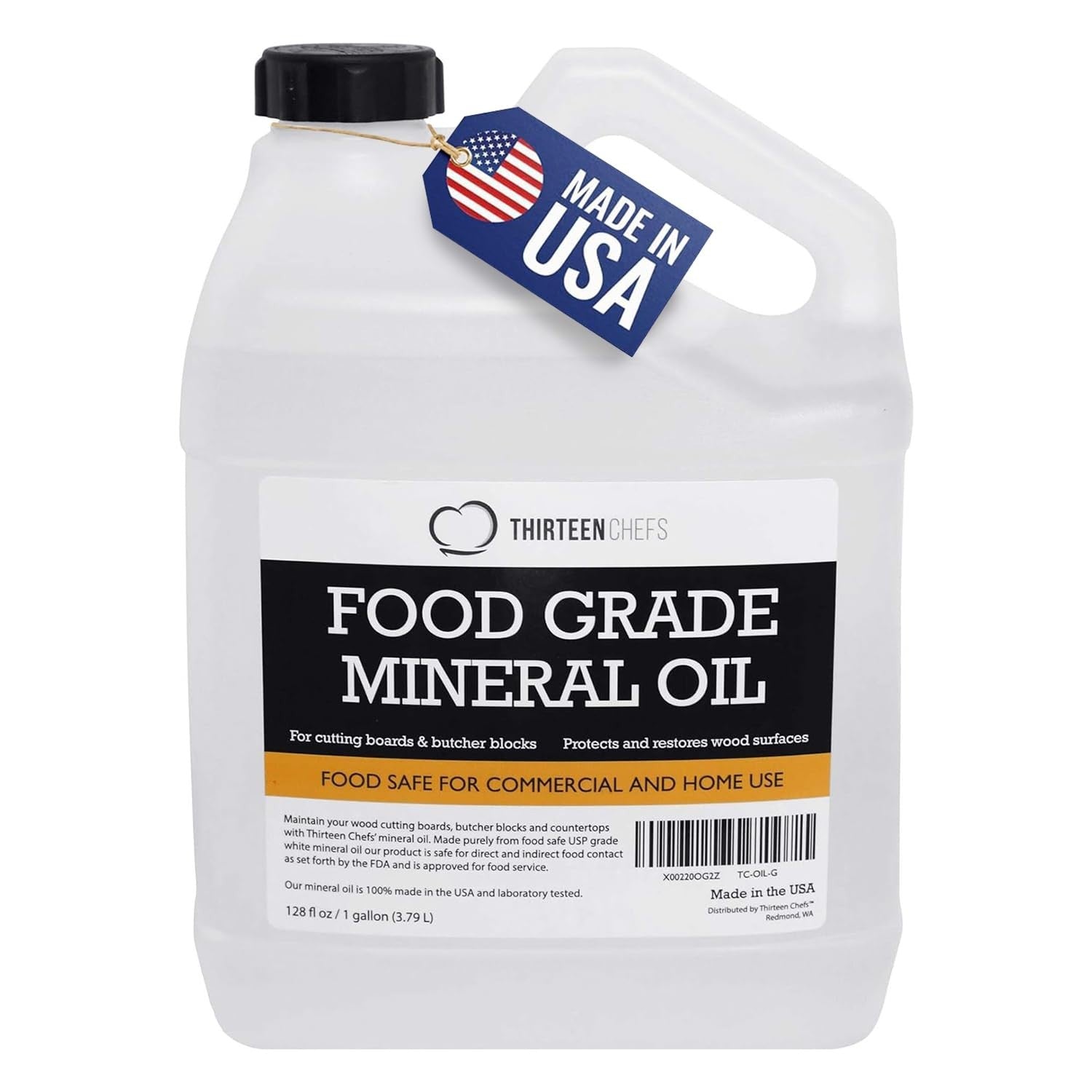 Food Grade Mineral Oil Gallon (128oz)   NSF Certified for Cutting Boards & Utens1