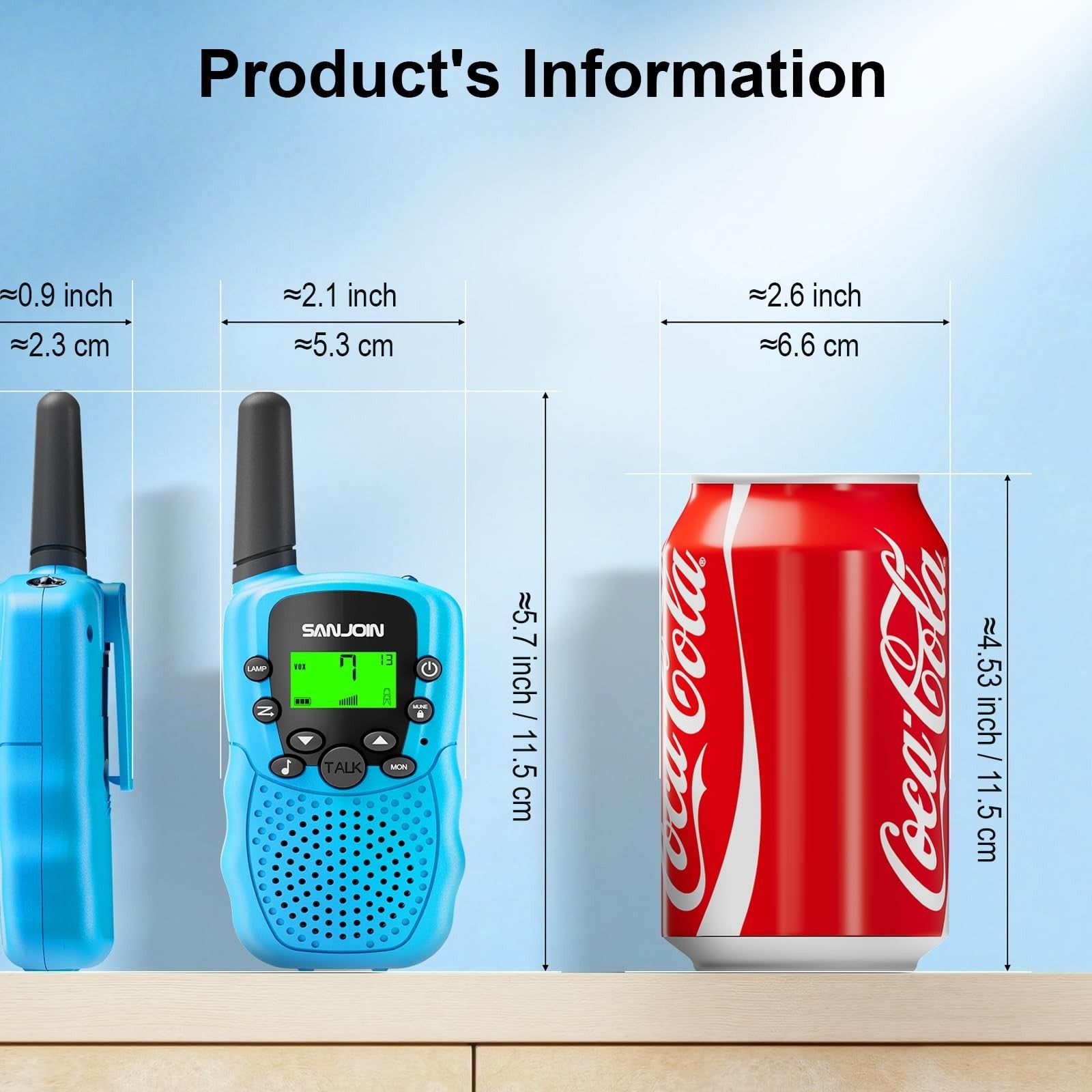 Kids Walkie Talkies   Long Range 3 Miles, Outdoor Toys for Ages 3 12, Perfect Gi4