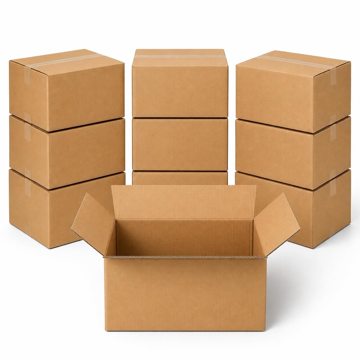 Large Corrugated Moving Boxes 10 Pack   22"x17"x12"   Heavy Duty Shipping & Stor5