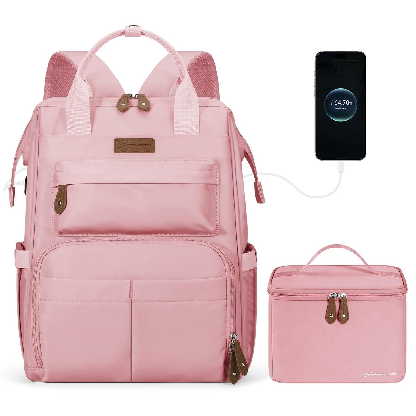 Travel Backpack for 15.6-17.3" Laptop, Insulated Lunch Bag, Unisex Work Bag - Pi1