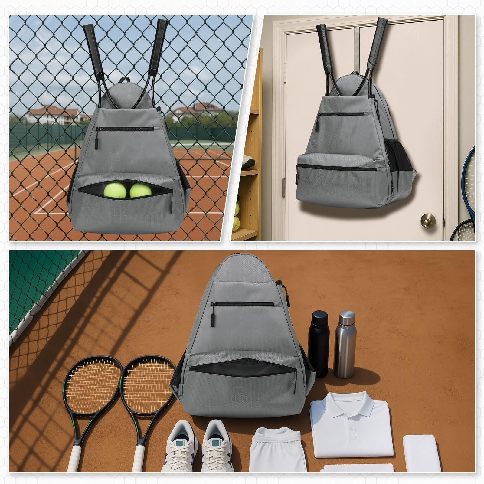 Optimized eBay Title:  Waterproof Tennis Backpack with Shoe Compartment, Wet/Dr2