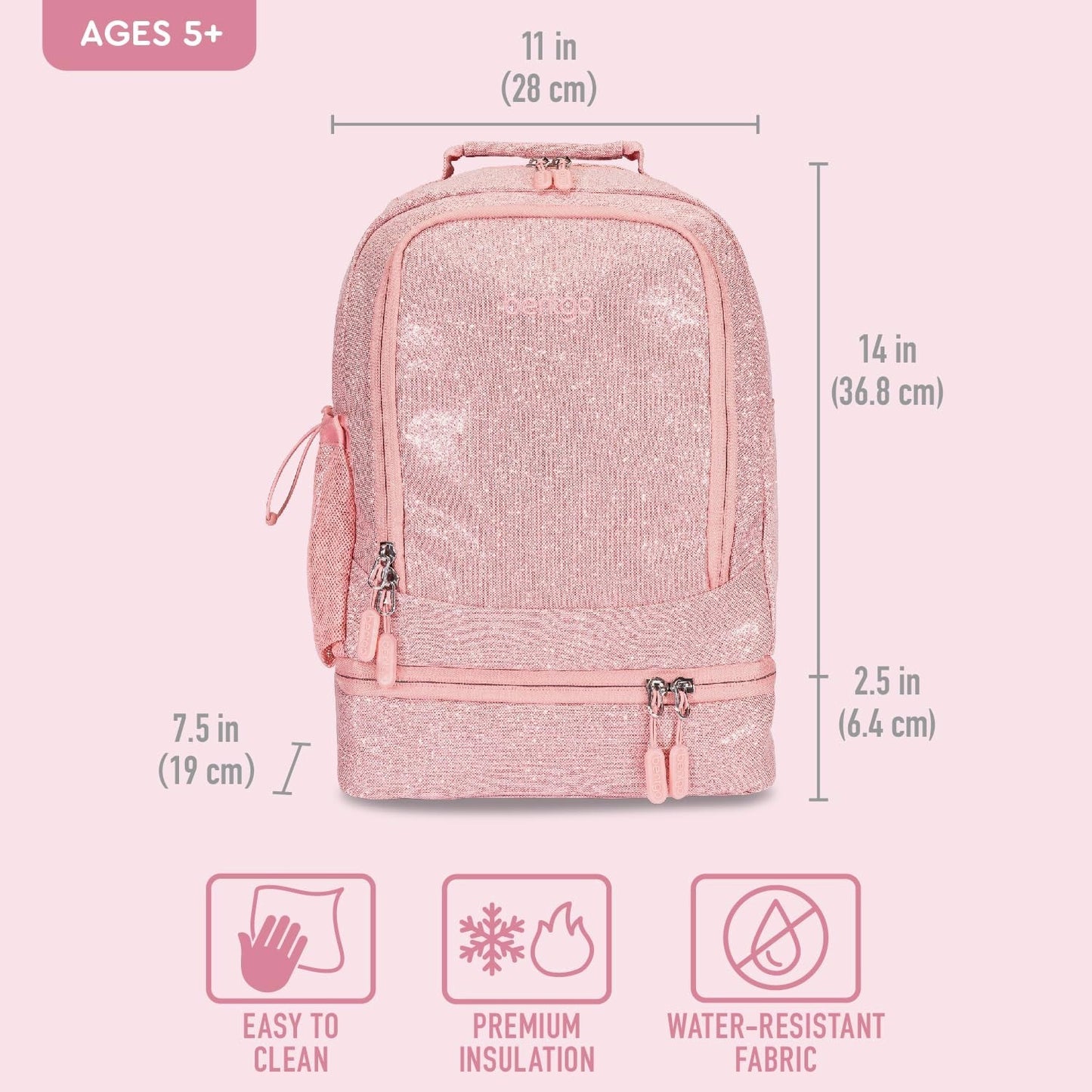 Kids 2 in 1 Backpack & Insulated Lunch Bag   Padded Straps, Durable & Stylish4