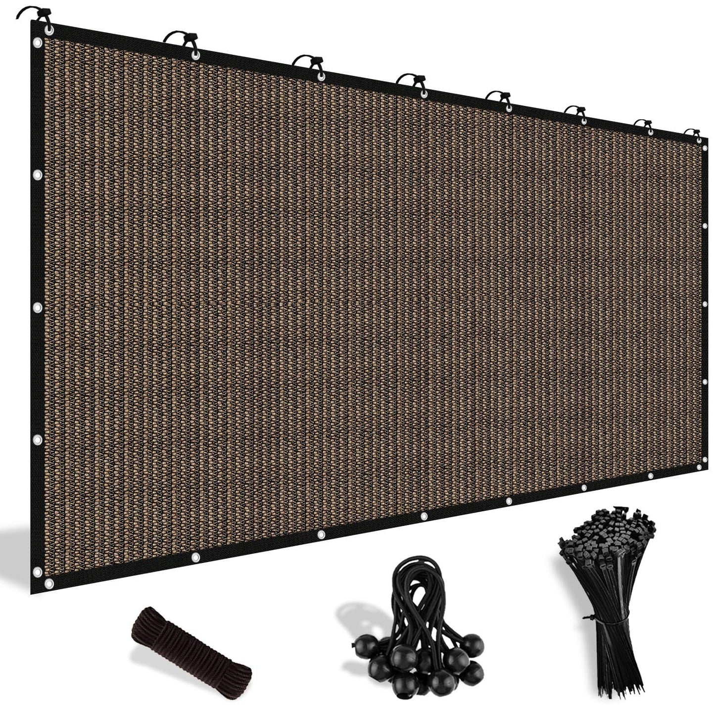90% Sun Shade Cloth Canopy 8' x 12' with Grommets   Outdoor Patio Garden Tarp, M0