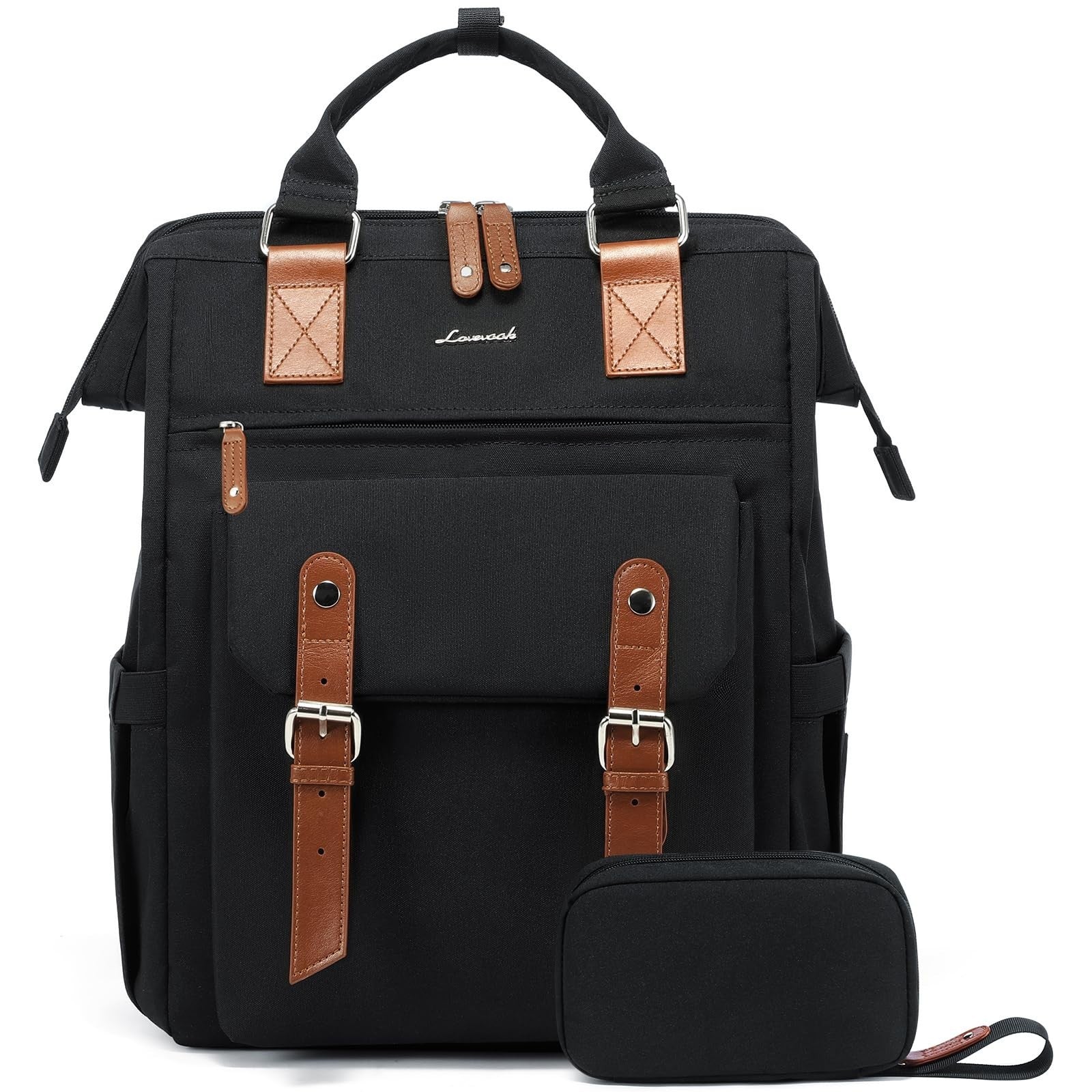 Extra Large Travel Laptop Backpack for Women   18" Work Commuter Bag with Luggag1