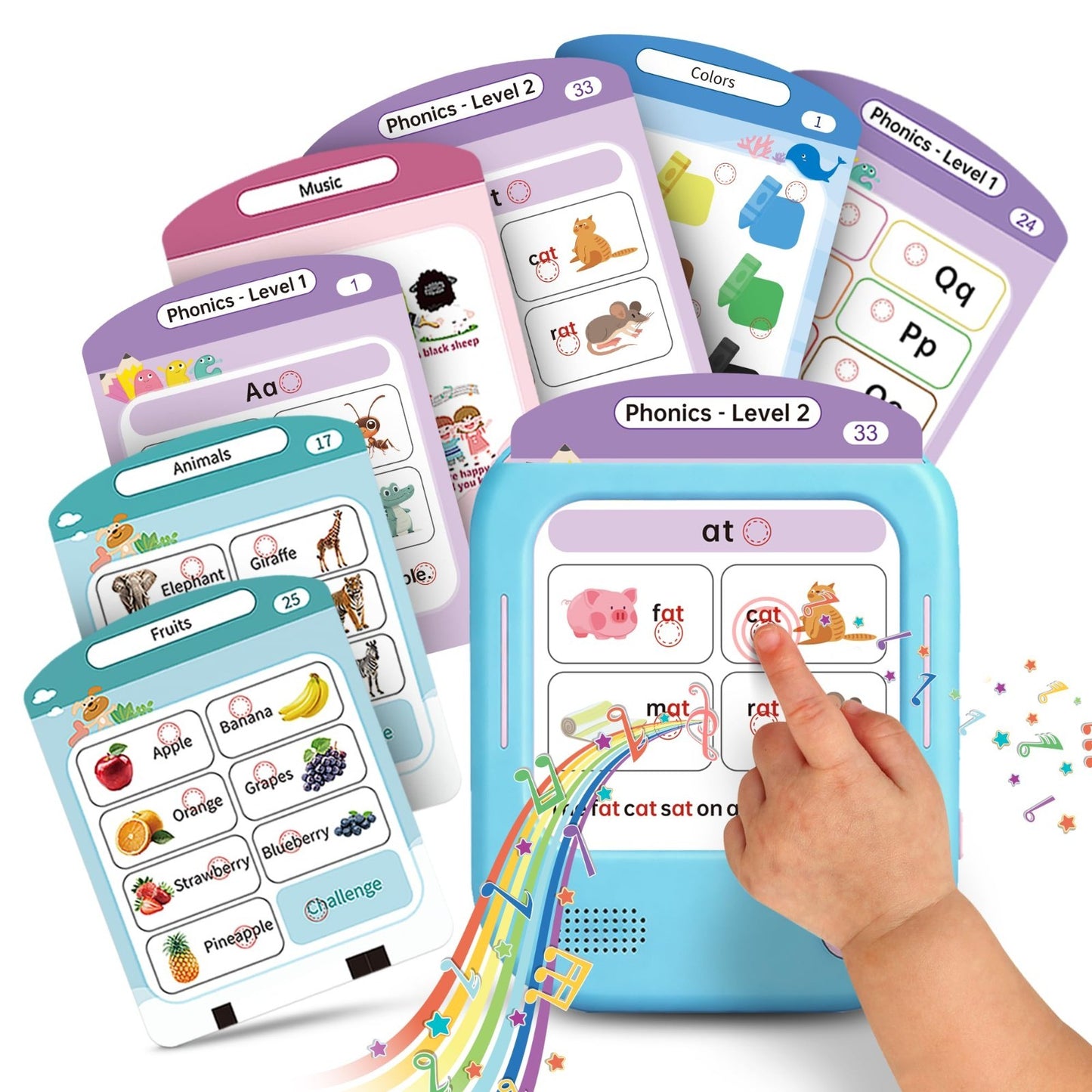 Interactive Phonics Flash Cards for Kids, 166 Pages, 800+ Words, 700+ Games, Lea1