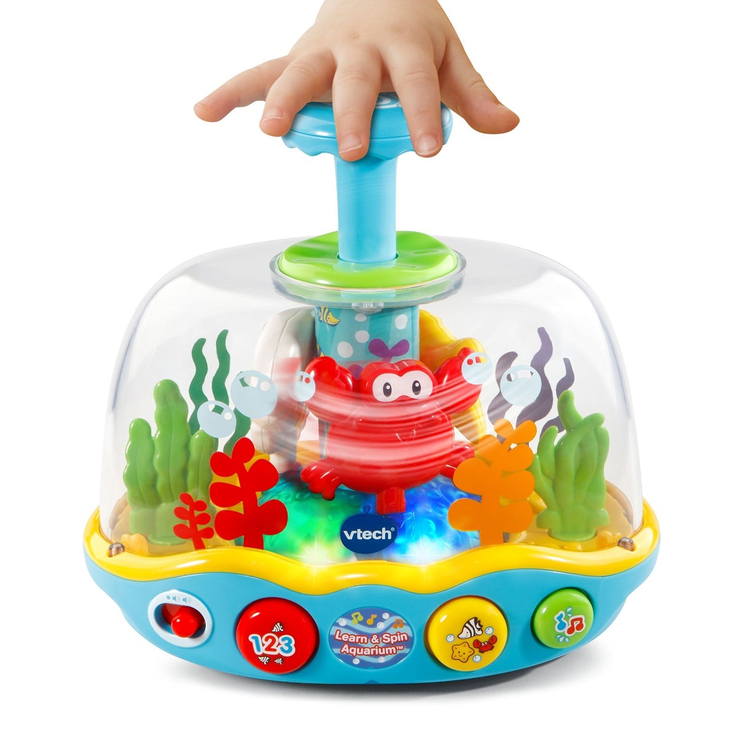 Interactive Learn & Spin Aquarium Toy for Babies   Educational Fun & Development2