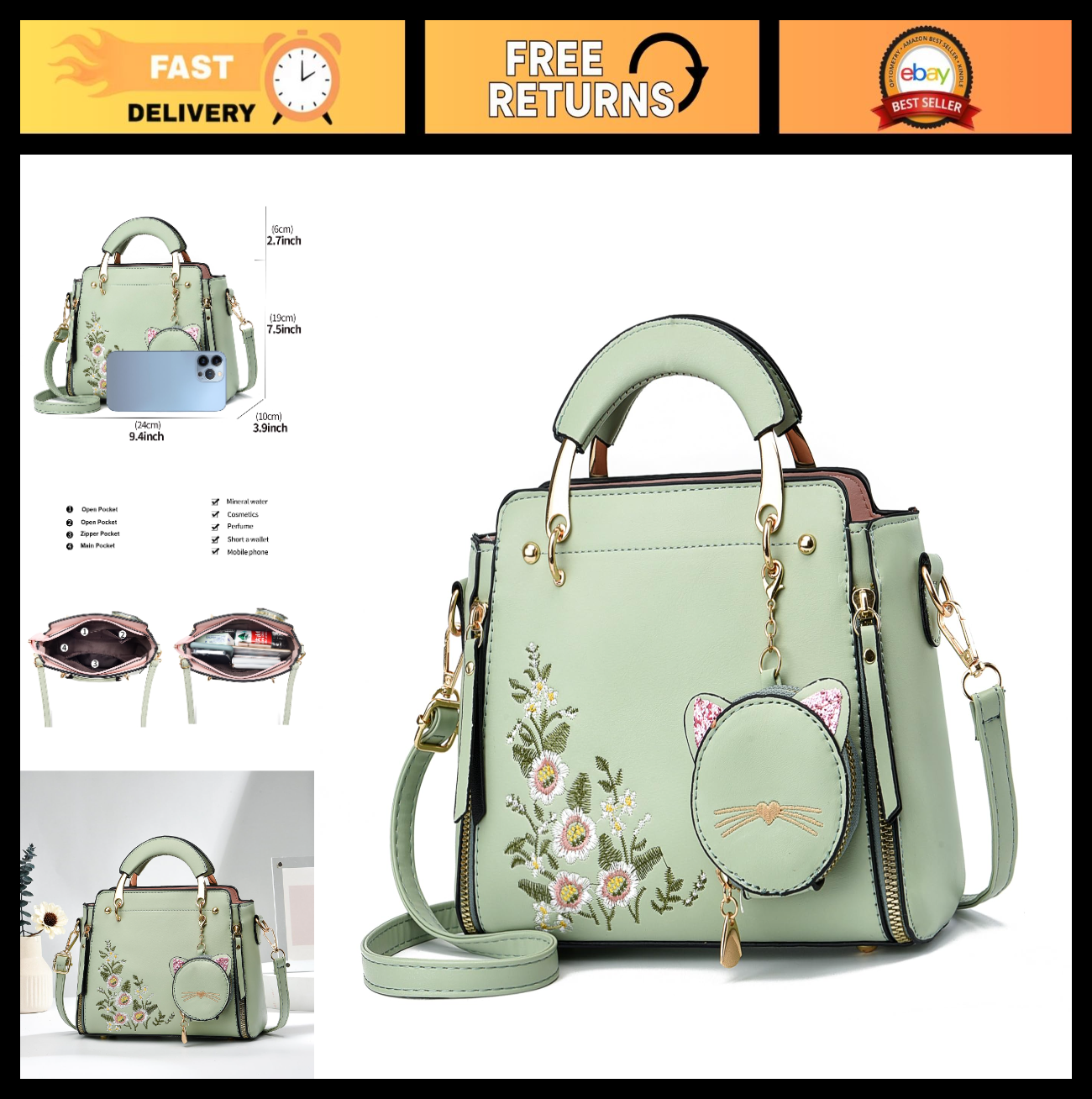 Stylish Women's Crossbody Handbags, Top Handle Satchel & Small Tote Bags0