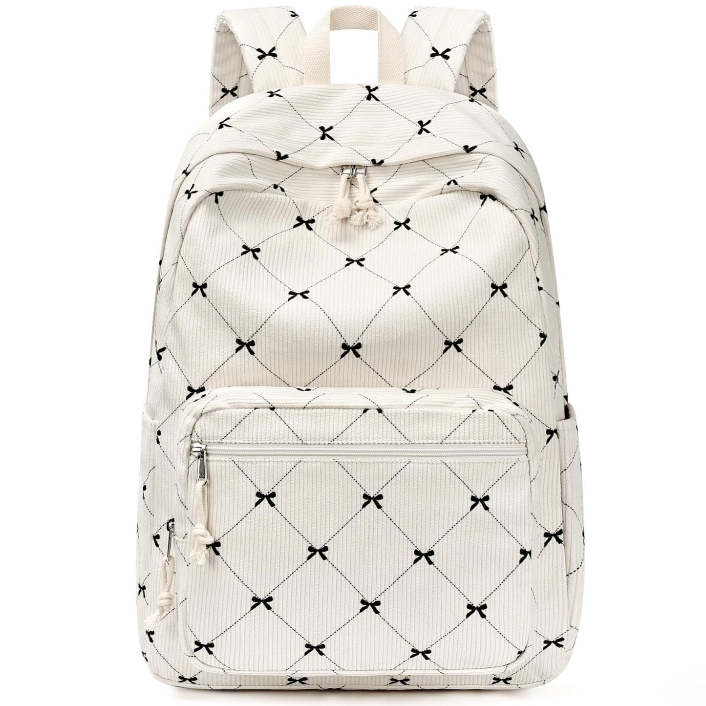 Trendy Corduroy Kids Bookbag & School Backpack for Girls   Cute & Stylish Design1