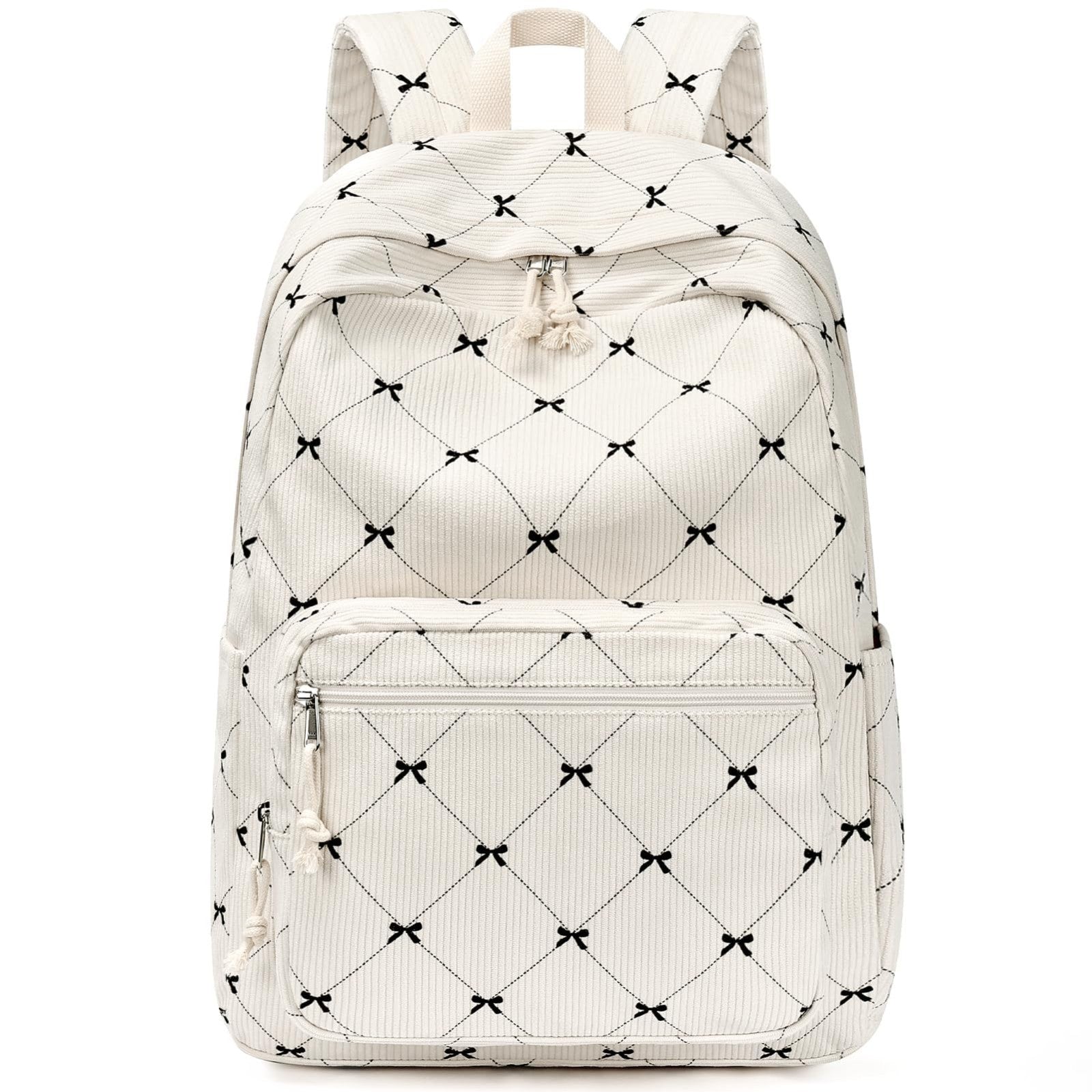 Trendy Corduroy Kids Bookbag & School Backpack for Girls   Cute & Stylish Design1