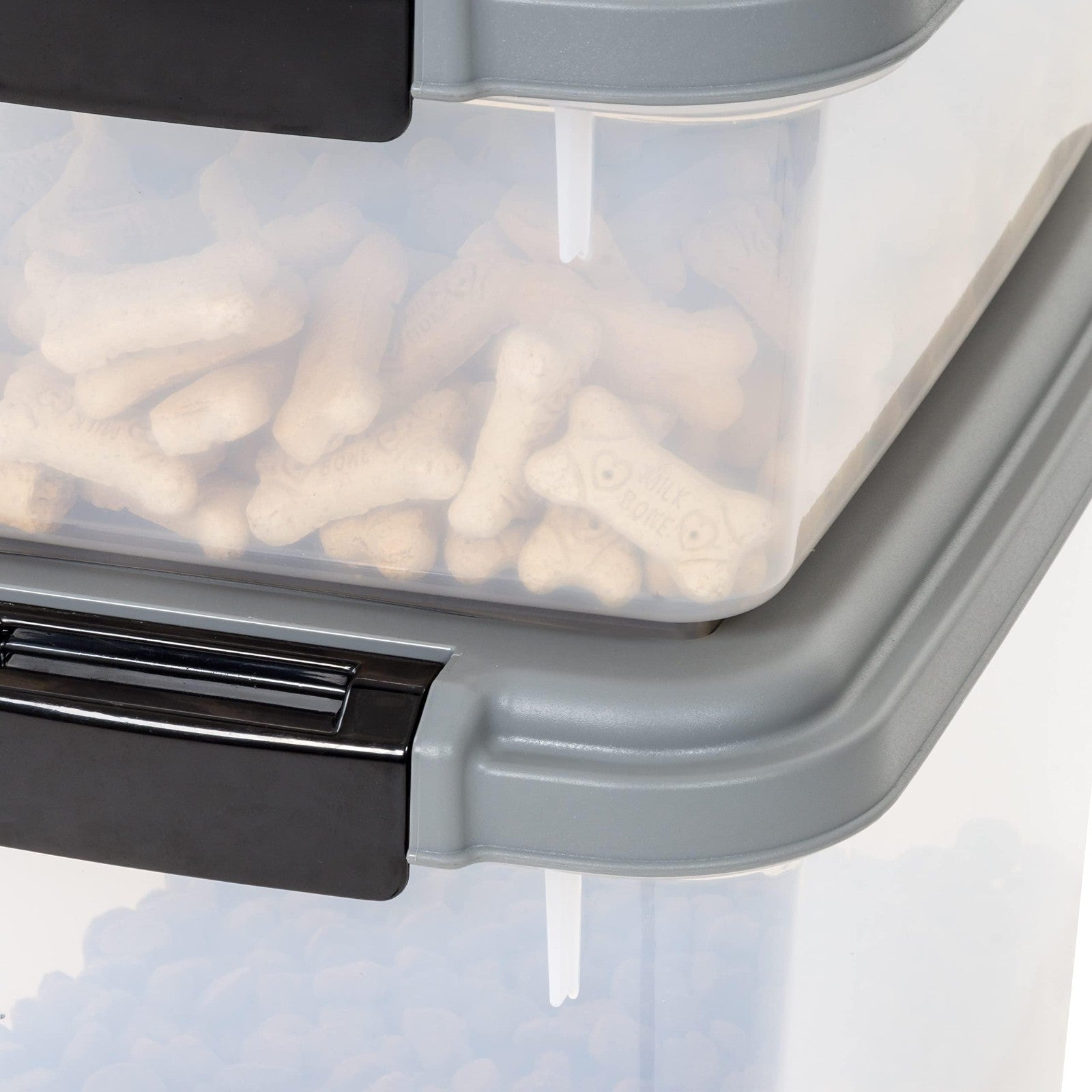 Airtight Pet Food Storage Containers Combo - 3-Piece Set, BPA Free, Wheels, 33QT6