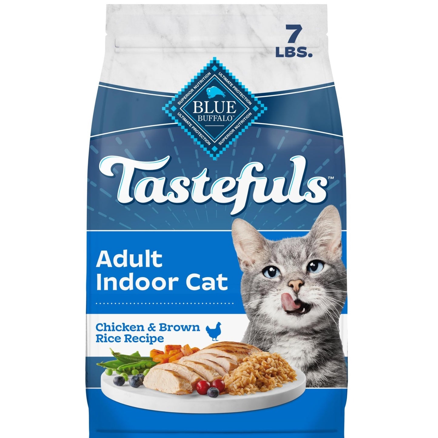 Indoor Dry Cat Food   Chicken Flavor, 7 lb   Healthy Nutrition for Adult Cats1