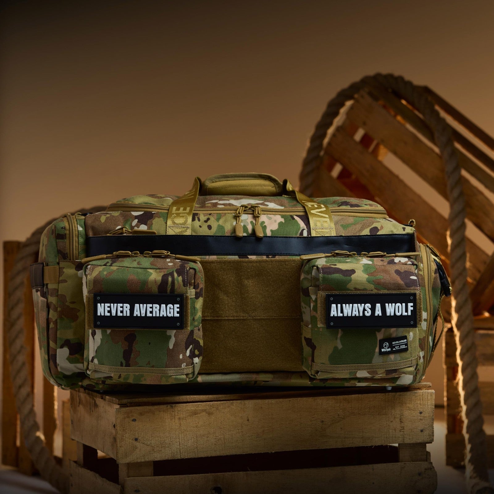 Ultimate 40L Gym Travel Duffle Bag   Rigid Frame, OCP Camo, Waterproof, Lightwei2
